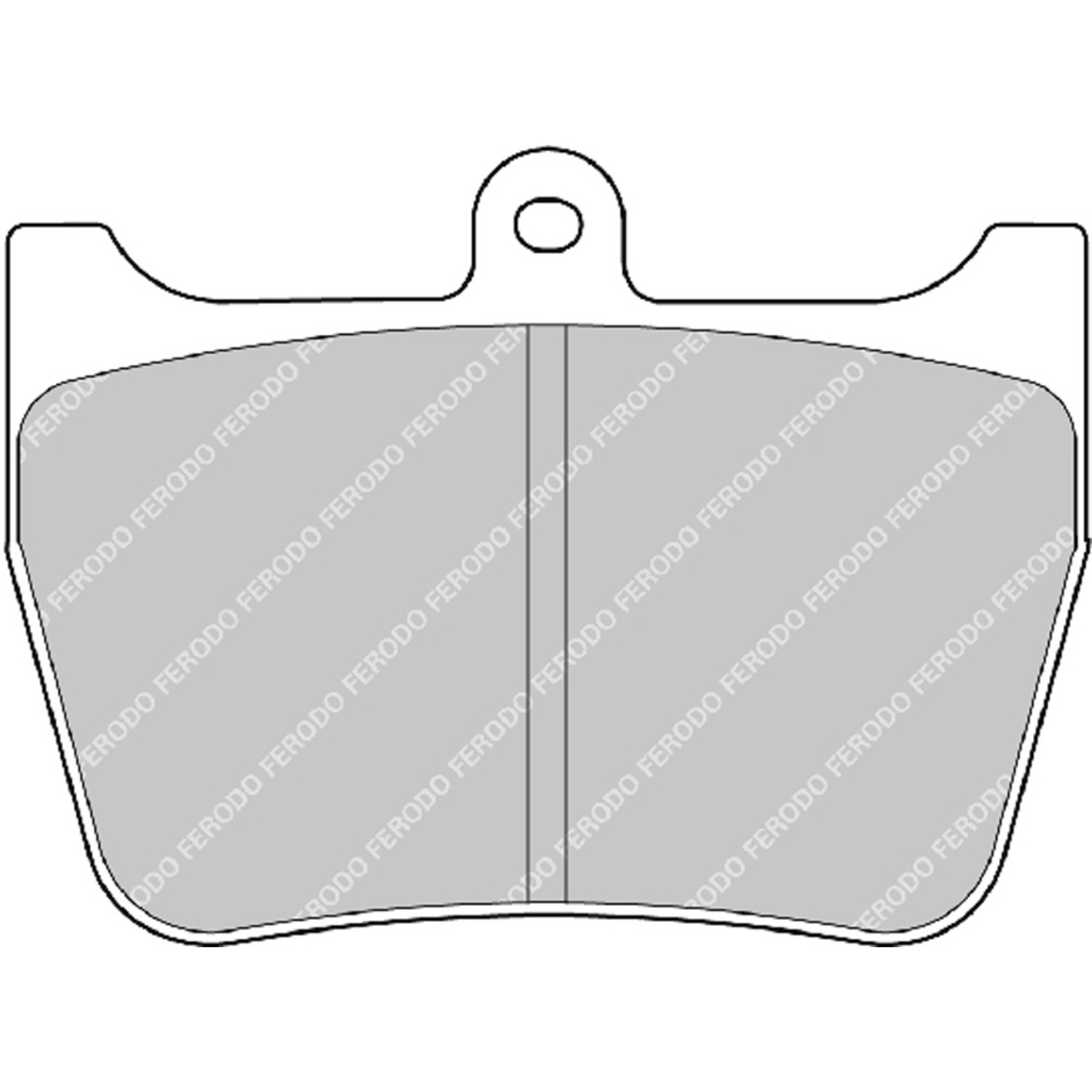 Plaquettes de frein FERODO FRP3020 DS3000 86,2 mm x 63 mm x 15 mm