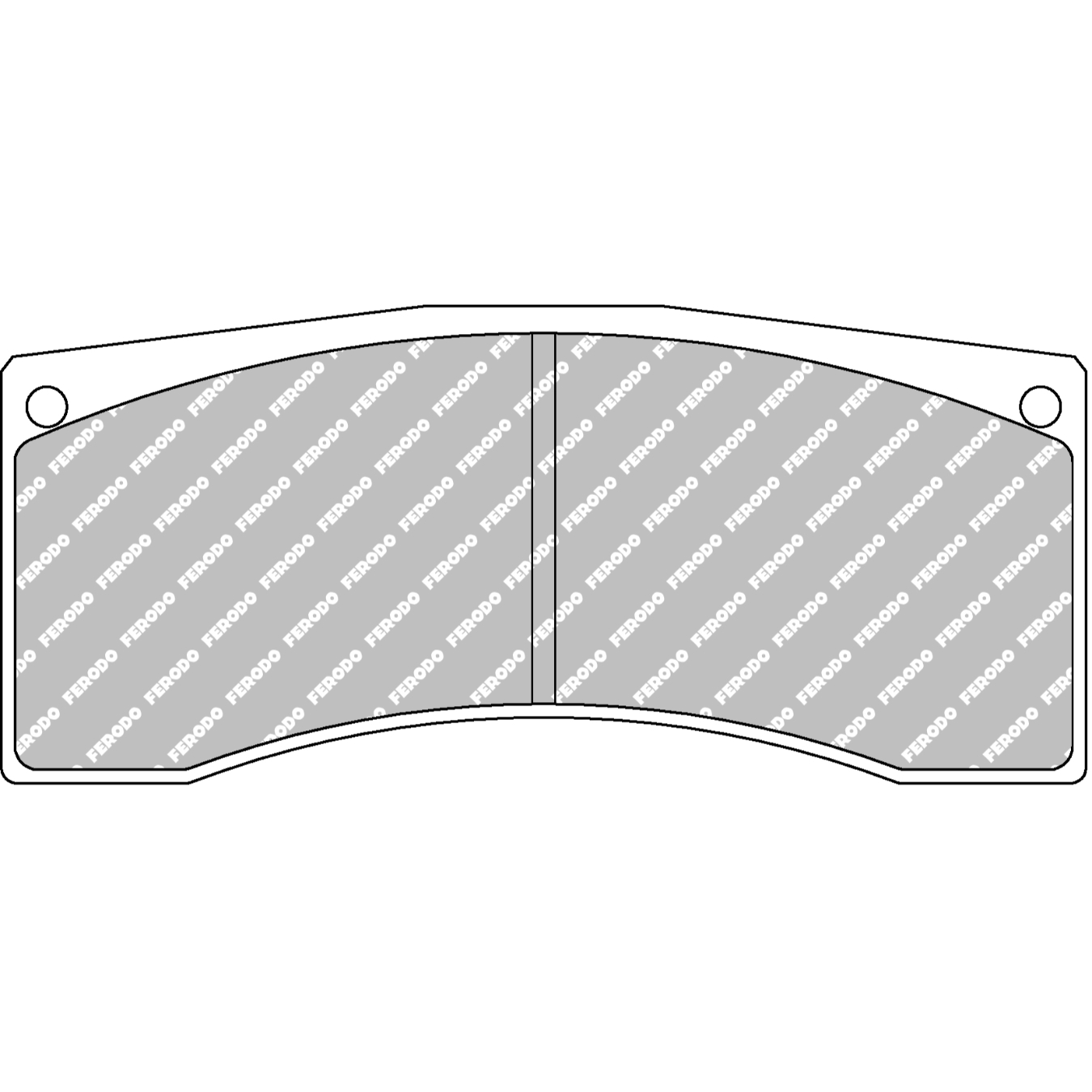Plaquettes de frein FERODO FRP3024 DSUNO 139,8 mm x 61,4 mm x 20 mm