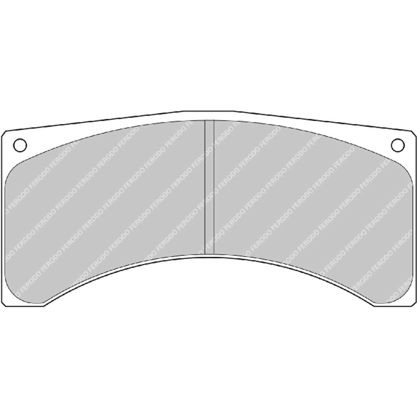 Plaquettes de frein FERODO FRP3032 DS3.12 131,8 mm x 61 mm x 16 mm