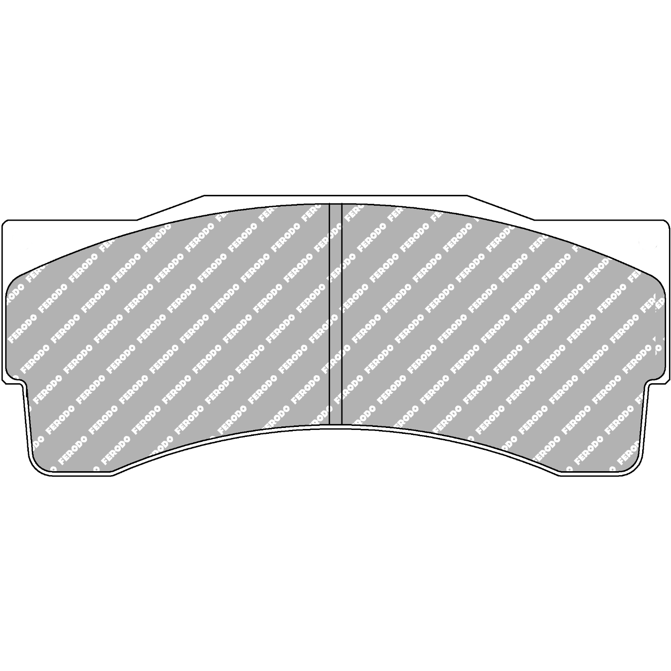 Plaquettes de frein FERODO FRP3039 DS1.11 163,1 mm x 69 mm x 25 mm