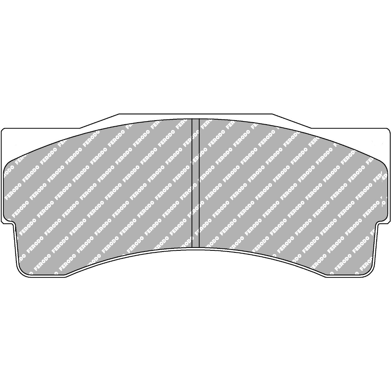 Plaquettes de frein FERODO FRP3039 DS3.12 163.8 x 66 x 25 mm
