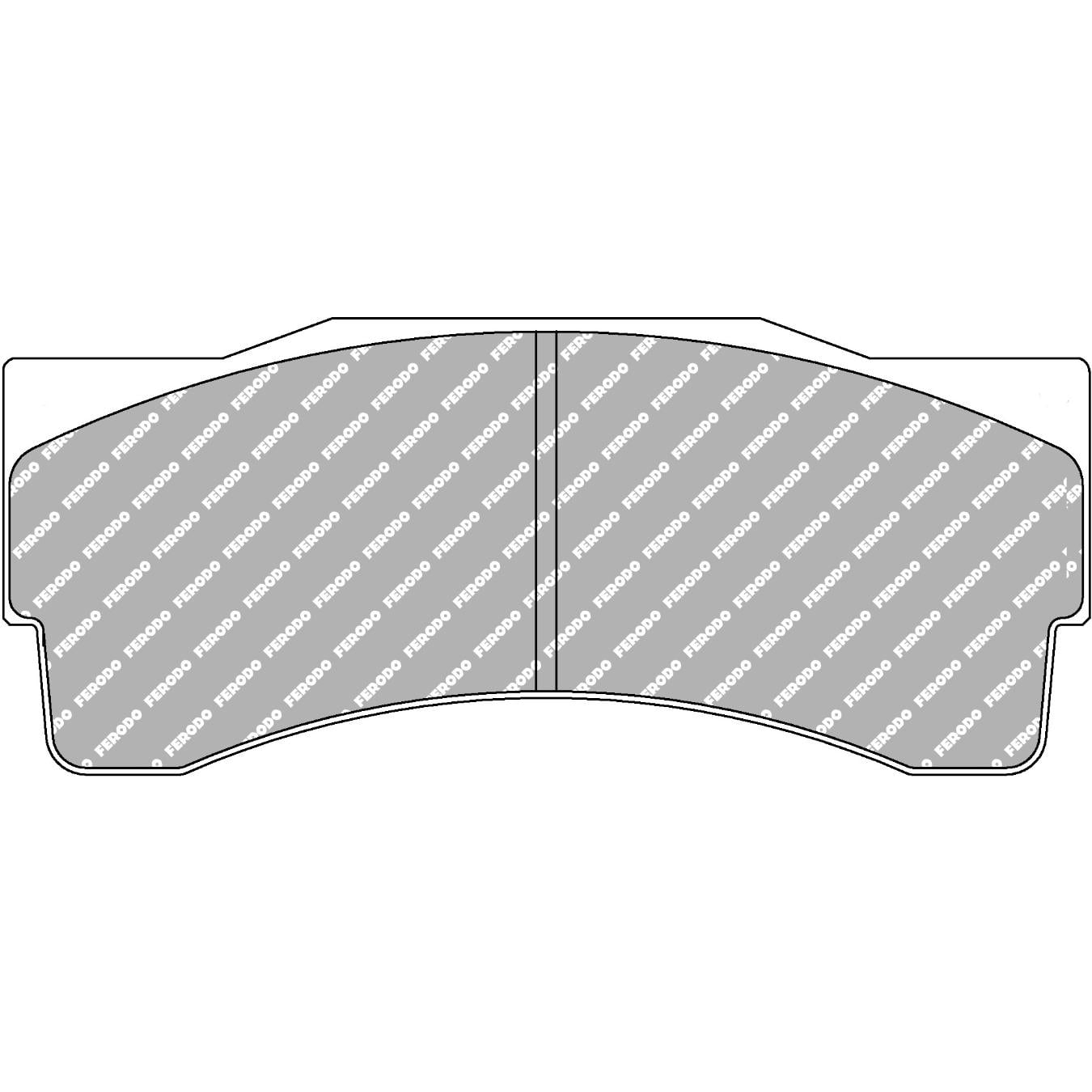 Plaquettes de frein FERODO FRP3039 DSUNO 163.8 x 66 x 25 mm
