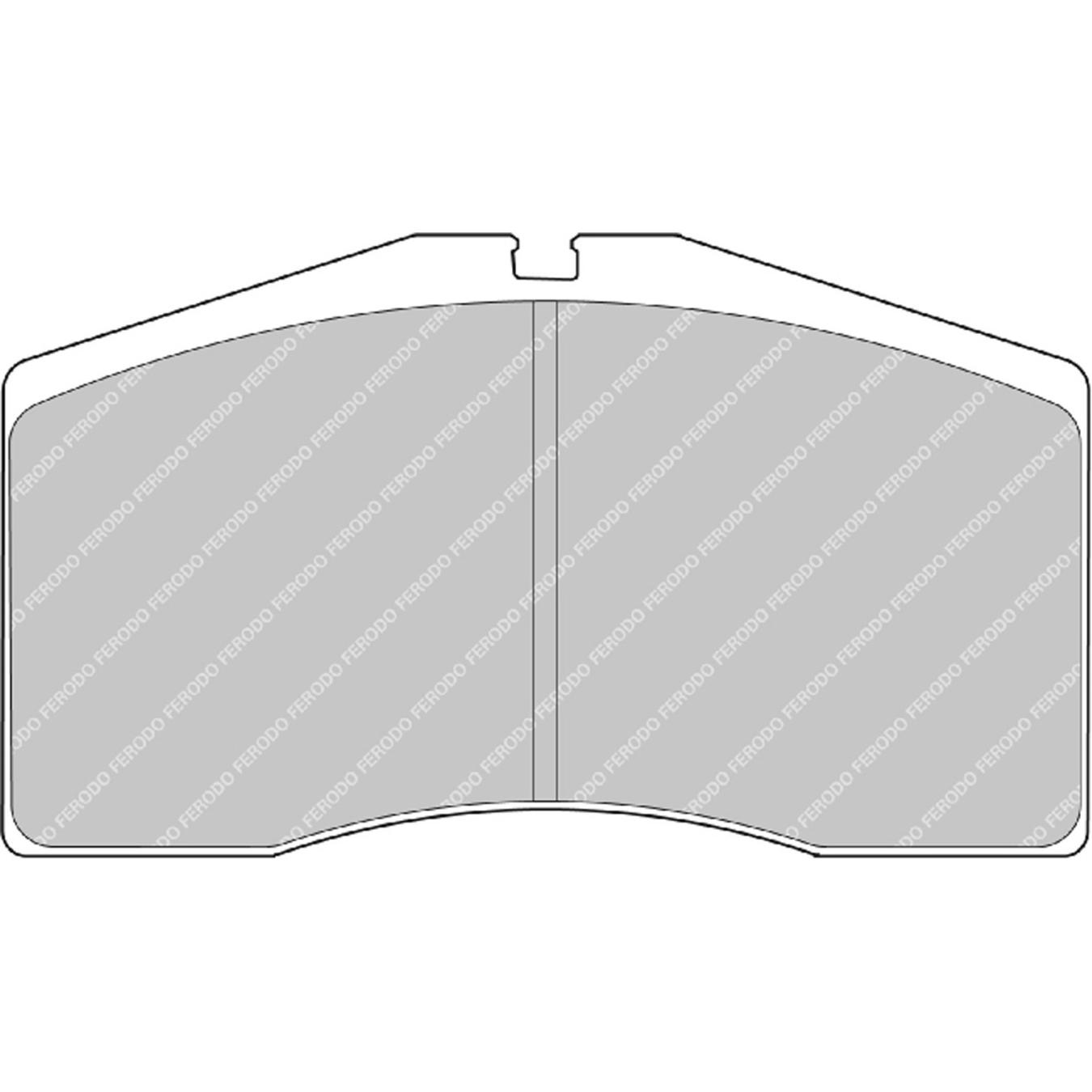 Plaquettes de frein FERODO FRP3042 DS3000 131.8 x 75 x 26.5 mm