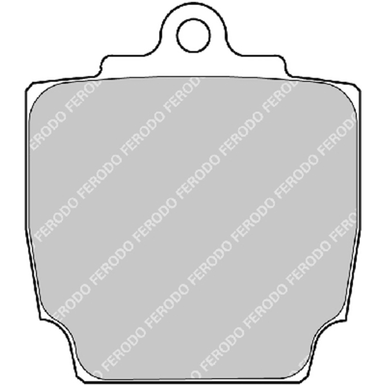 Plaquettes de frein FERODO FRP3044 DS3000 51,1 mm x 58 mm x 18 mm