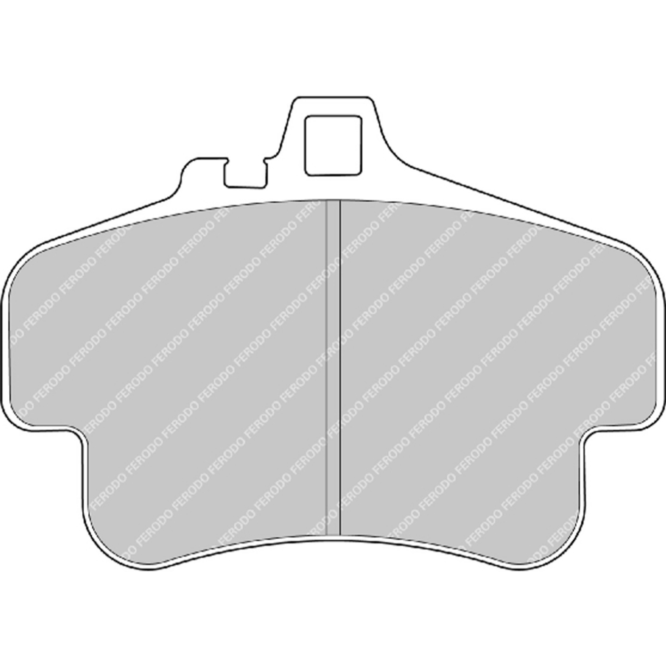 Plaquettes de frein FERODO FRP3051 DS1.11 121 mm x 85 mm x 16,8 mm