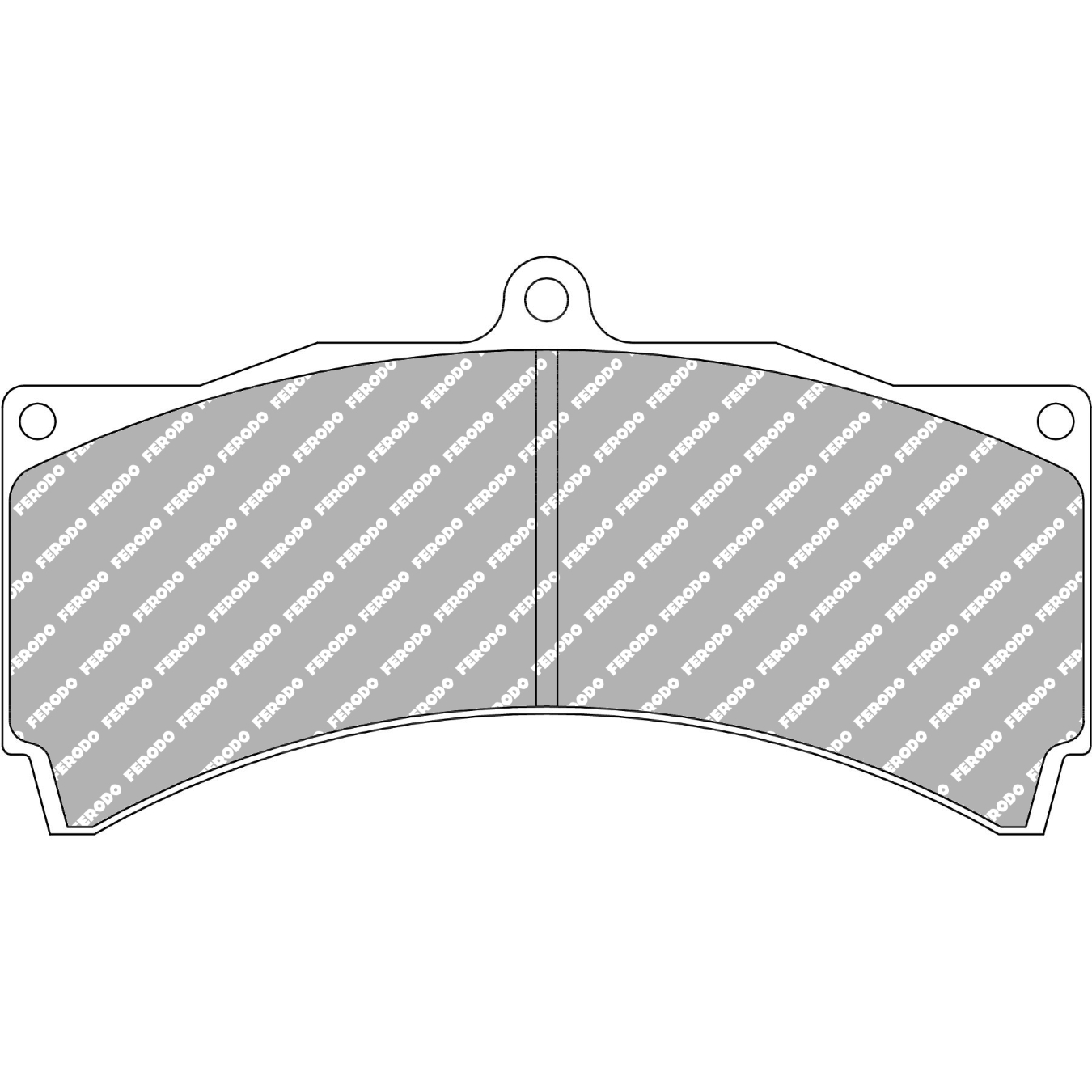 Plaquettes de frein FERODO FRP3054 DS2500 152 mm x 80 mm x 18 mm