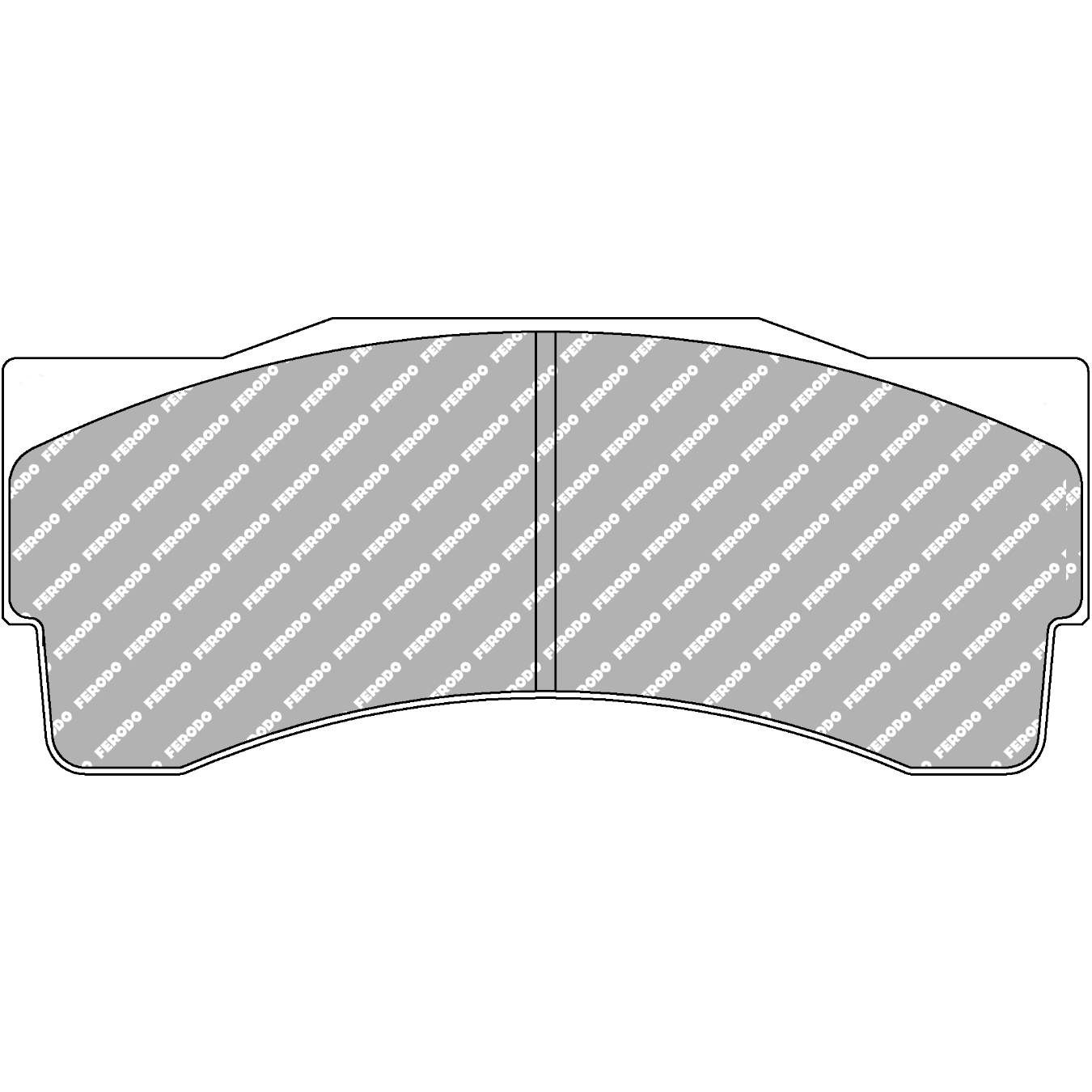 Plaquettes de frein FERODO FRP3055 DS1.11 163,1 mm x 69 mm x 30 mm