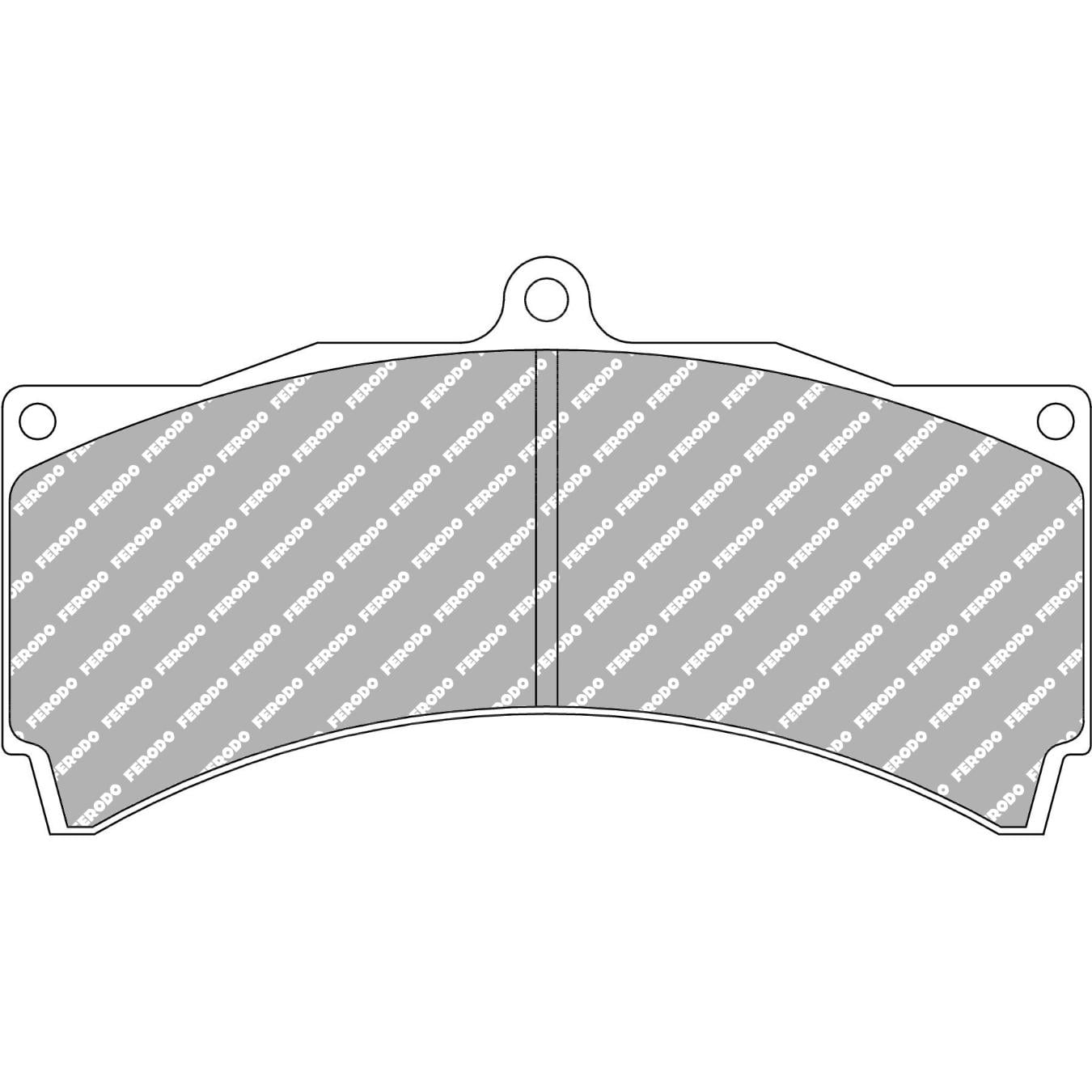 Plaquettes de frein FERODO FRP3061 DSUNO 152 x 80 x 25 mm