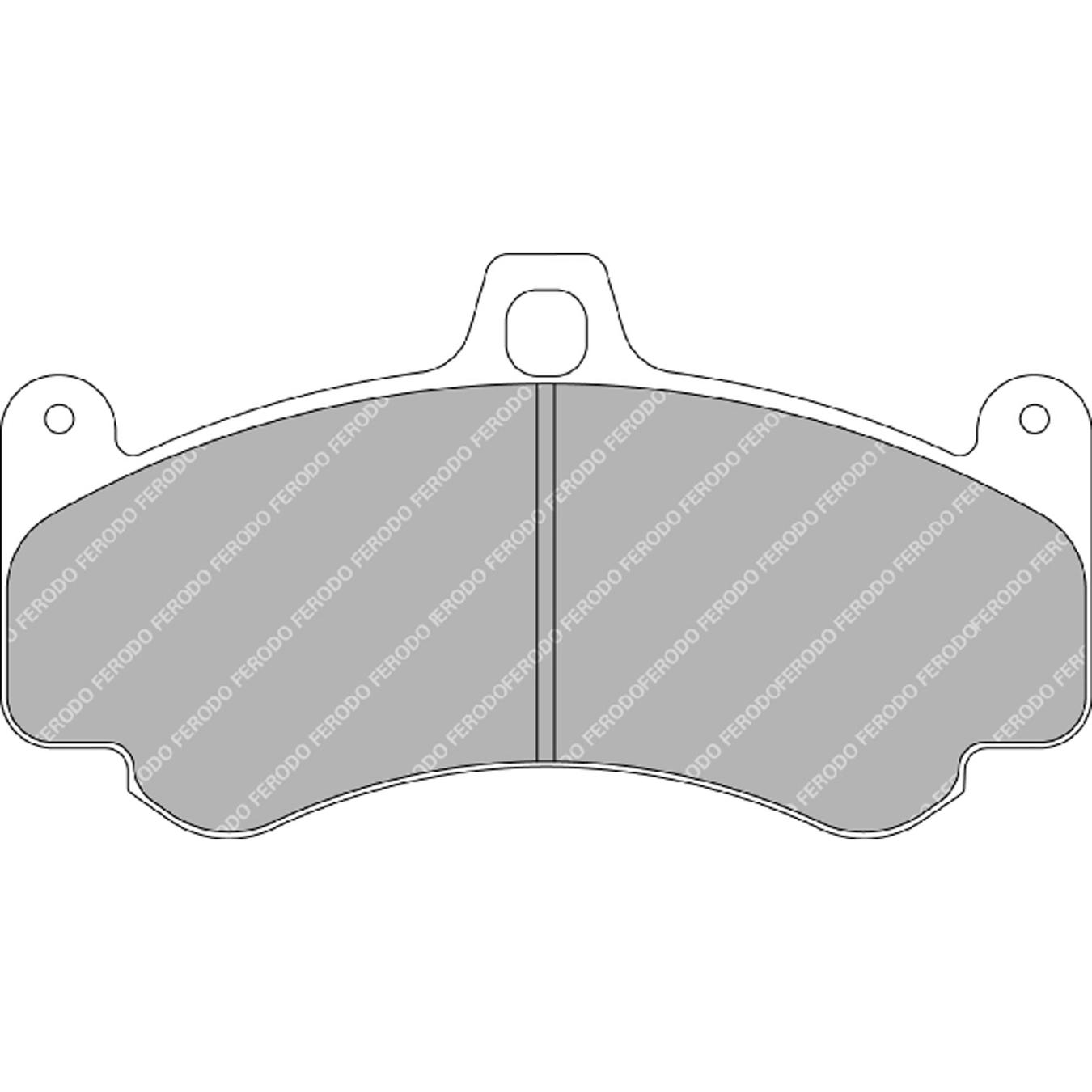 Plaquettes de frein FERODO FRP3075 DSUNO 190.4 x 101 x 17.5 mm