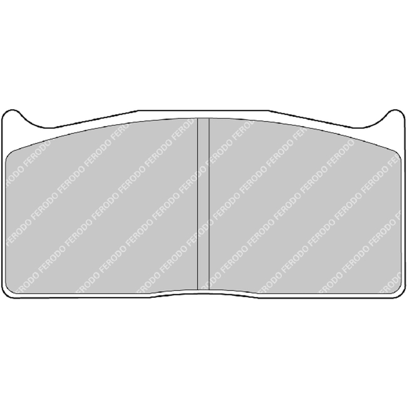Plaquettes de frein FERODO FRP308 DS2500 99,8 mm x 46 mm x 20 mm