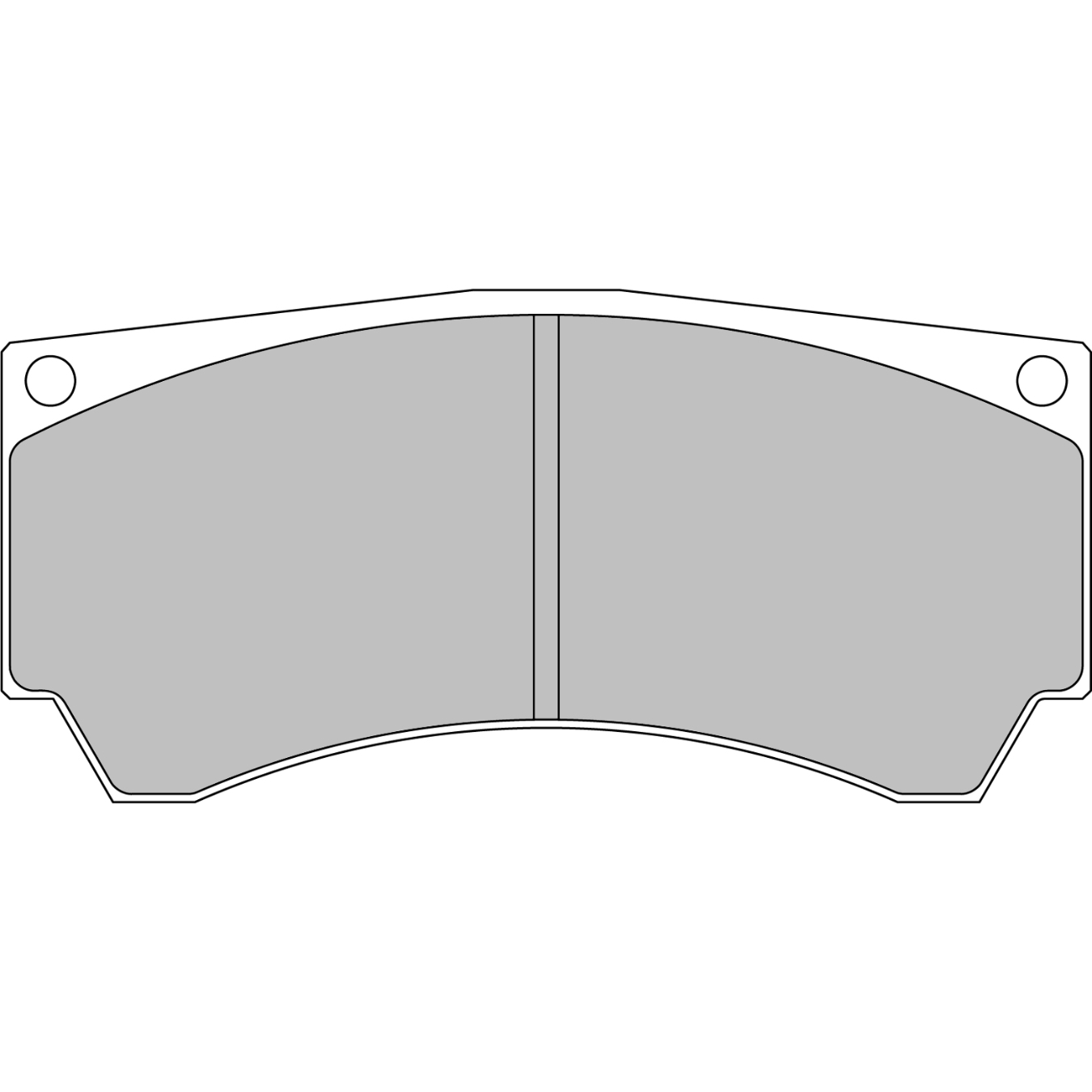 Plaquettes de frein FERODO FRP3082 DS2500 132 mm x 61 mm x 15 mm