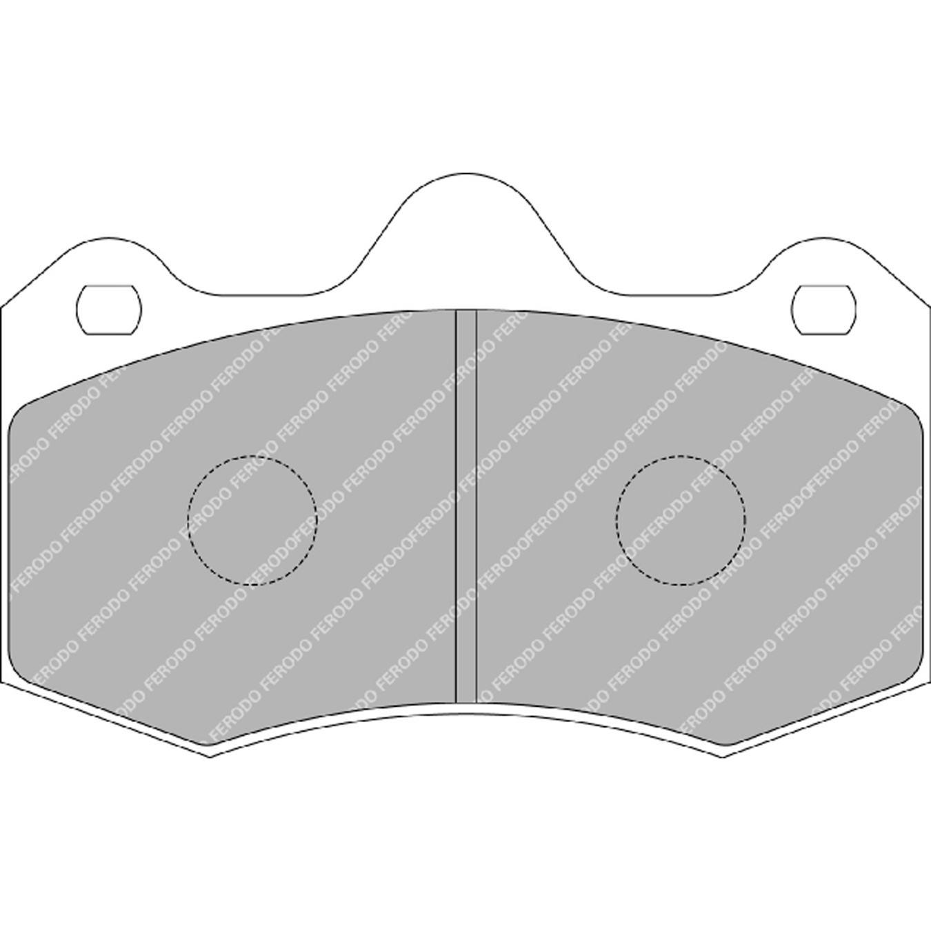 Plaquettes de frein FERODO FRP3083 DSUNO 130,3 mm x 81 mm x 16,9 mm