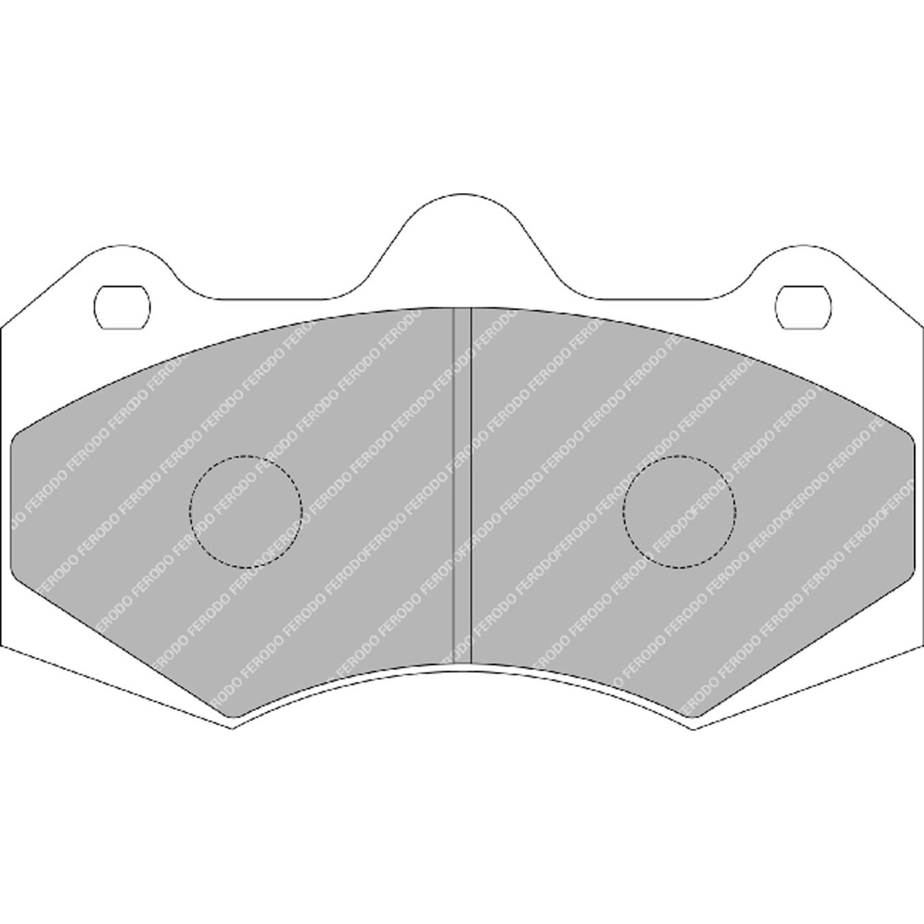 Plaquettes de frein FERODO FRP3084 DSUNO 149,3 mm x 86 mm x 16,9 mm