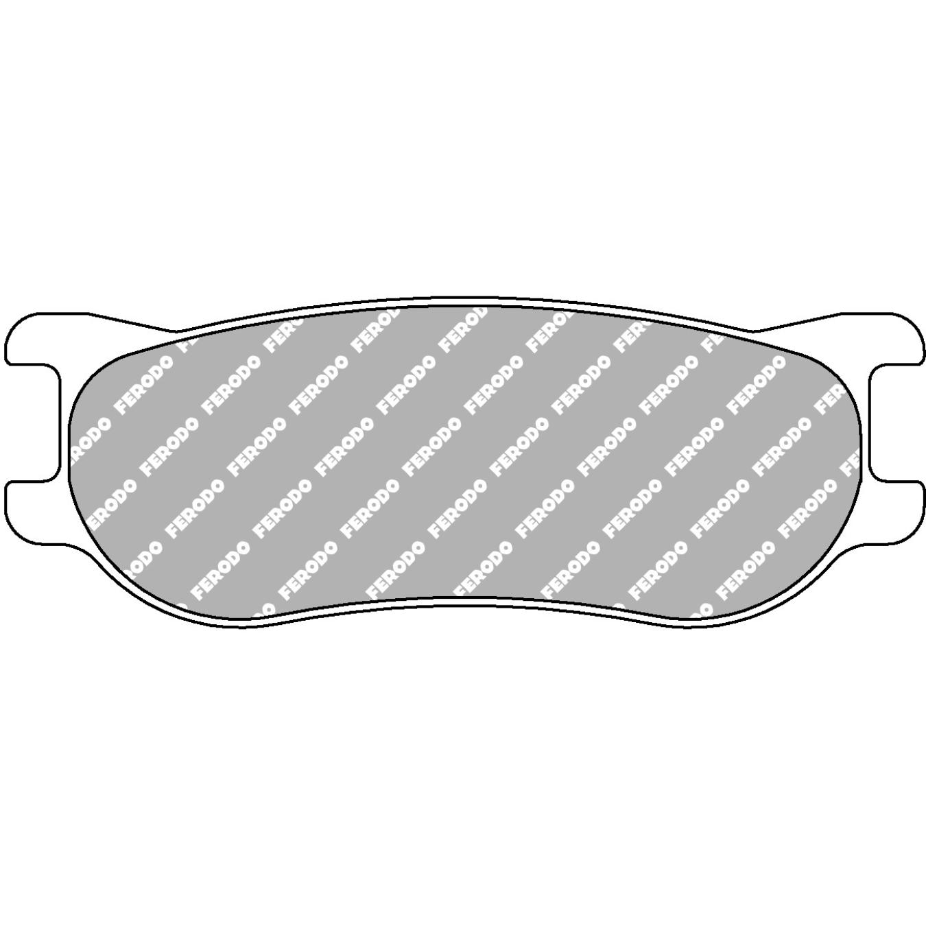 Plaquettes de frein FERODO FRP3092 DS1.11 110,3 X 39 X 18 mm