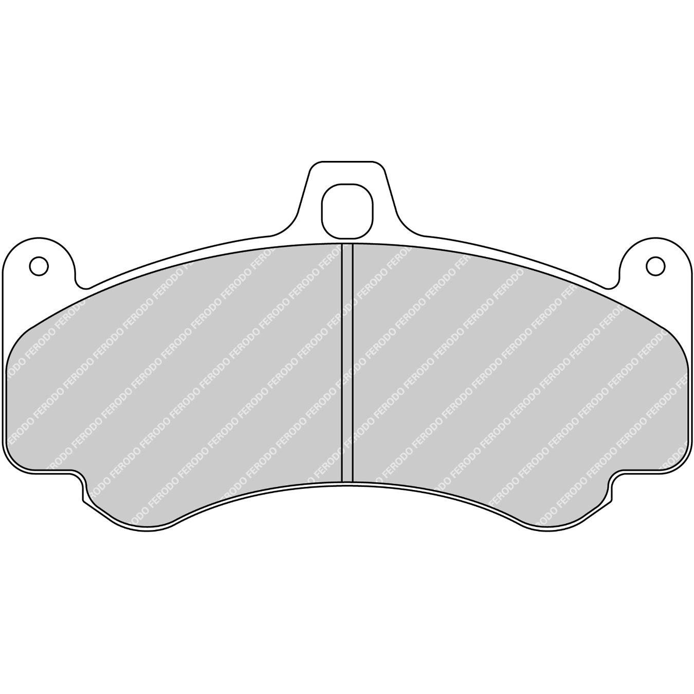 Plaquettes de frein FERODO FRP3096 DS1.11 190,4 mm x 101 mm x 19 mm