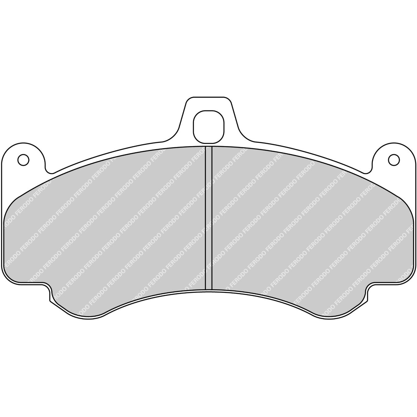 Plaquettes de frein FERODO FRP3096 DSUNO 190.4 x 101 x 19 mm