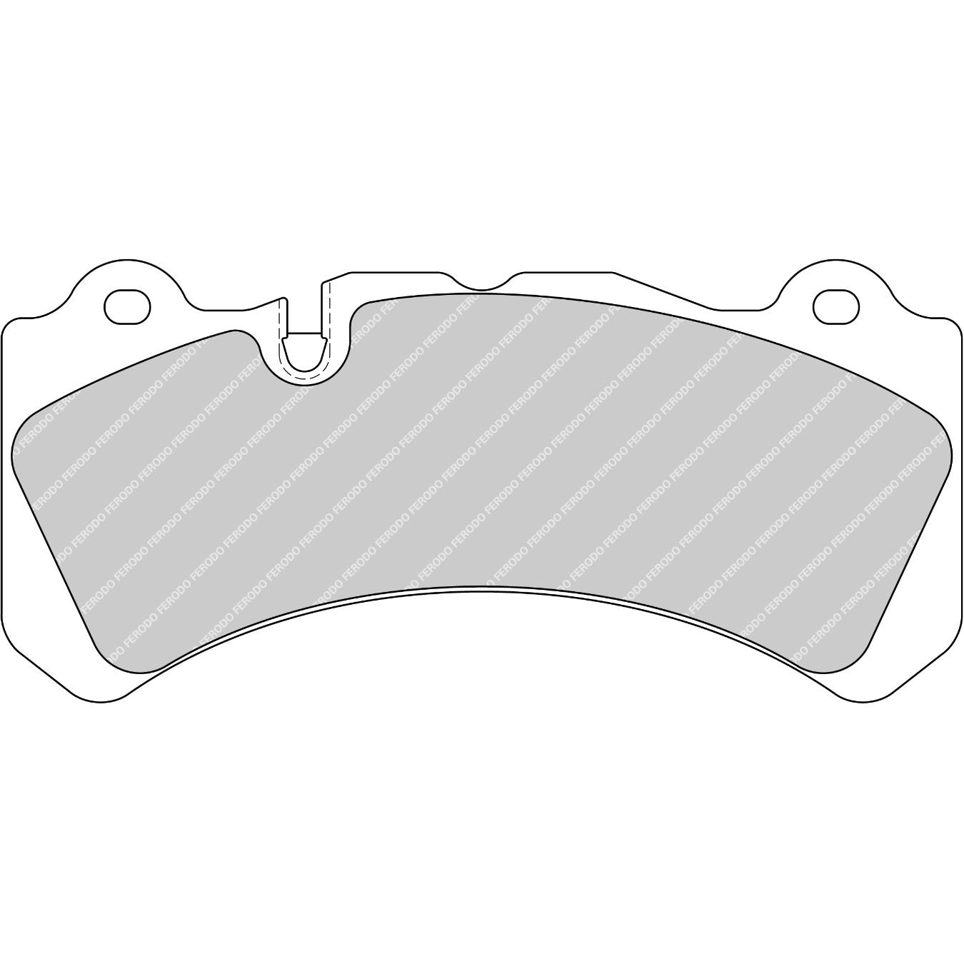 Plaquettes de frein FERODO FRP3098 DS3.12 189.6 x 87 x 17.5 mm