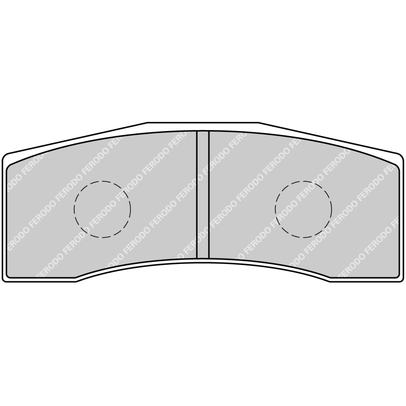 Plaquettes de frein FERODO FRP3102 DSUNO 99,8 mm x 39 mm x 16 mm