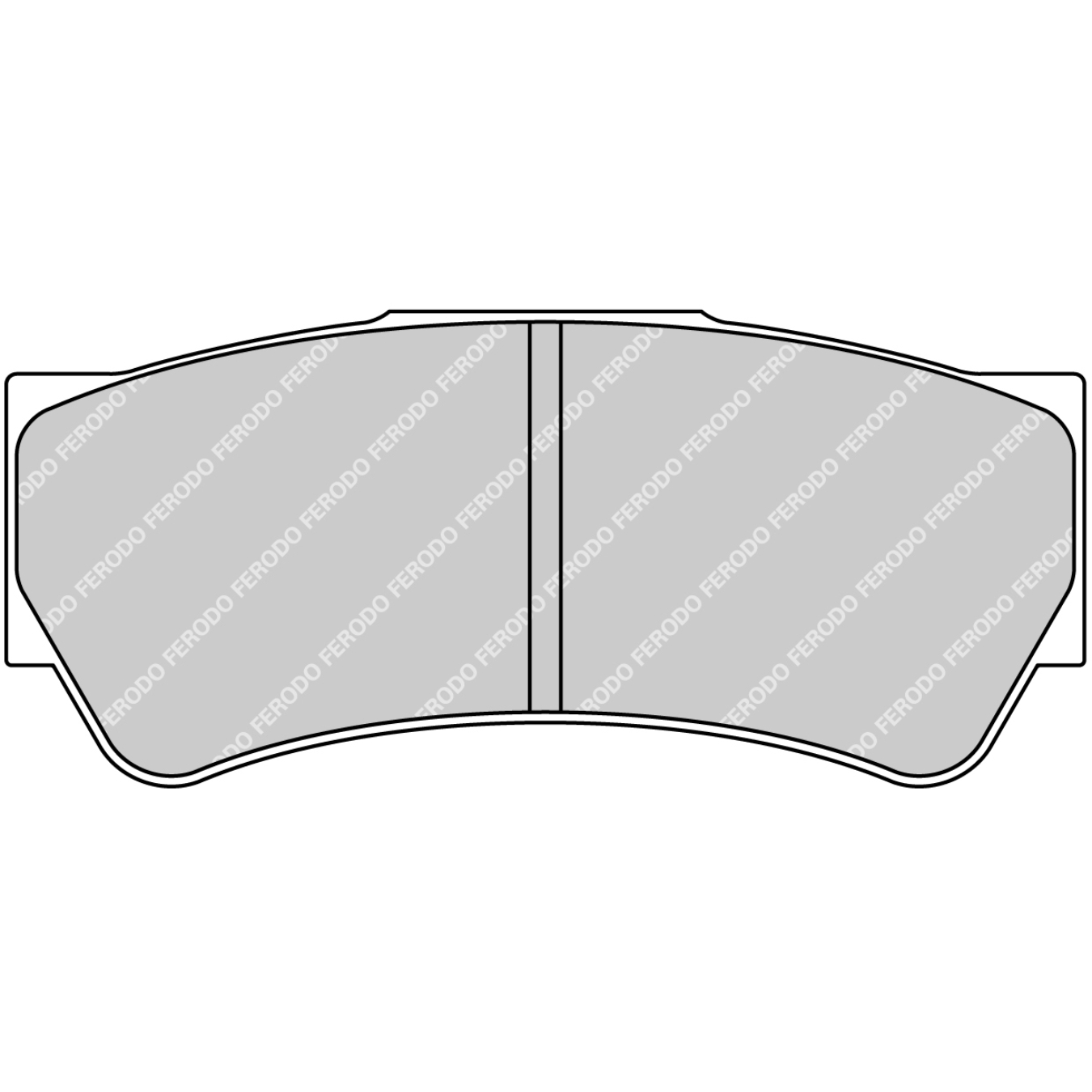 Plaquettes de frein FERODO FRP3103 DS2500 103,8 mm x 45 mm x 16 mm