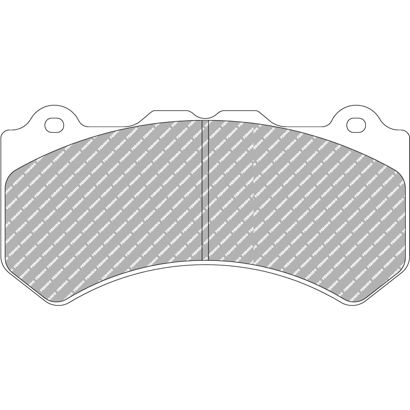 Plaquettes de frein FERODO FRP3106 DS2500 189,8 mm x 92,9 mm x 18,8 mm