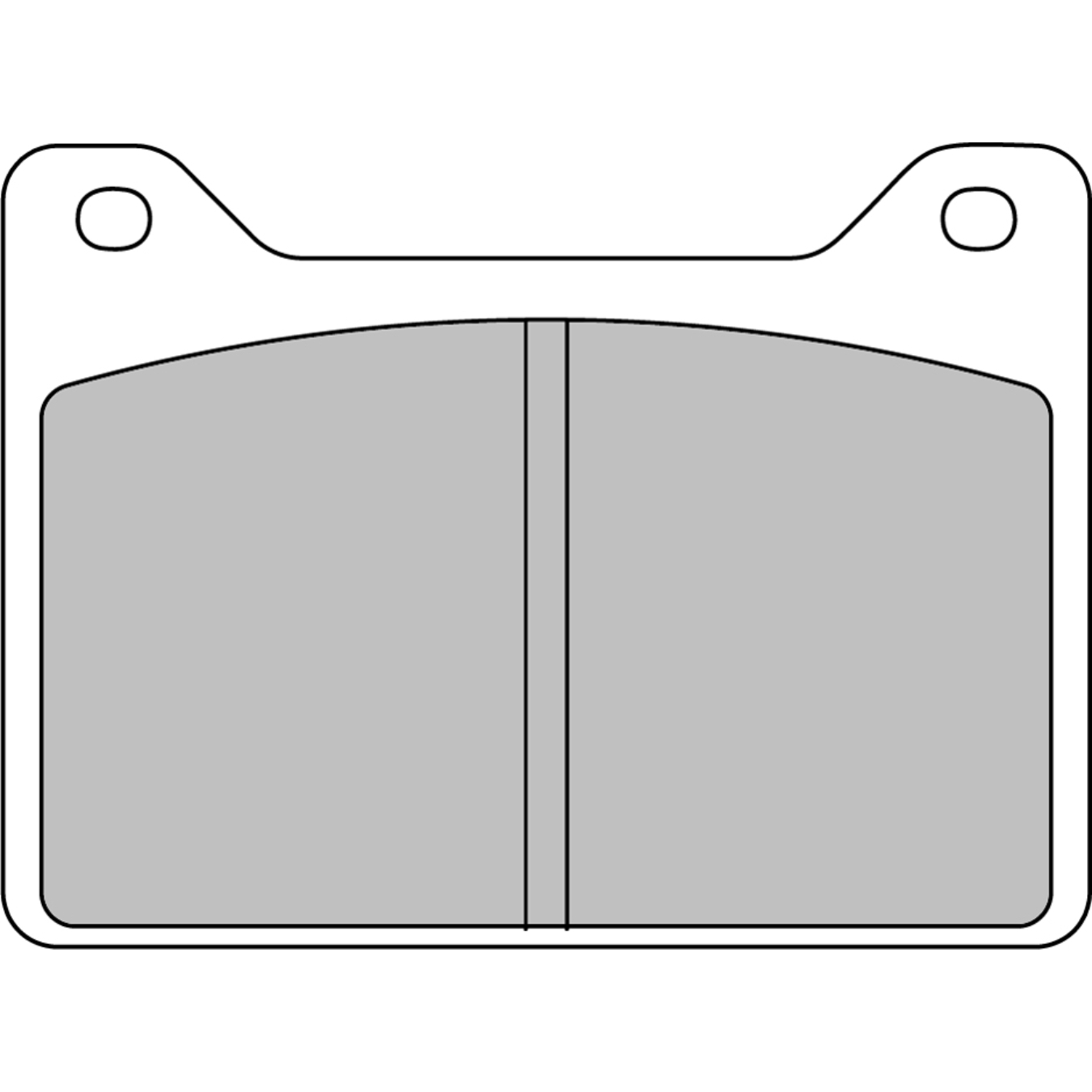 Plaquettes de frein FERODO FRP3108 DSUNO 79,4 mm x 58 mm x 12,5 mm