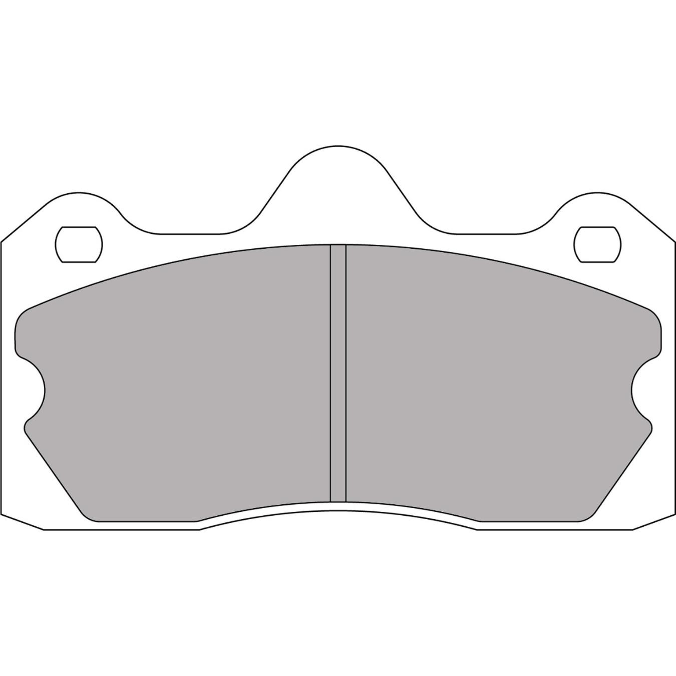 Plaquettes de frein FERODO FRP3115 DS3.12 130 x 73 x 14.8 mm