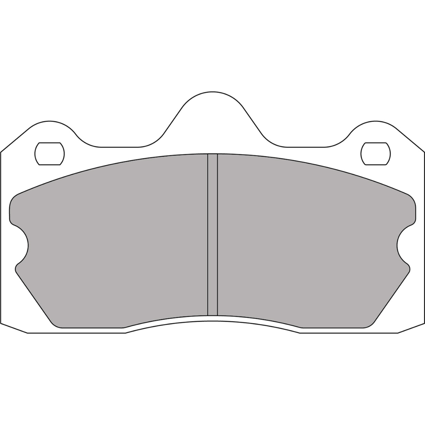Plaquettes de frein FERODO FRP3115 DS3000 130 mm x 73 mm x 14,8 mm