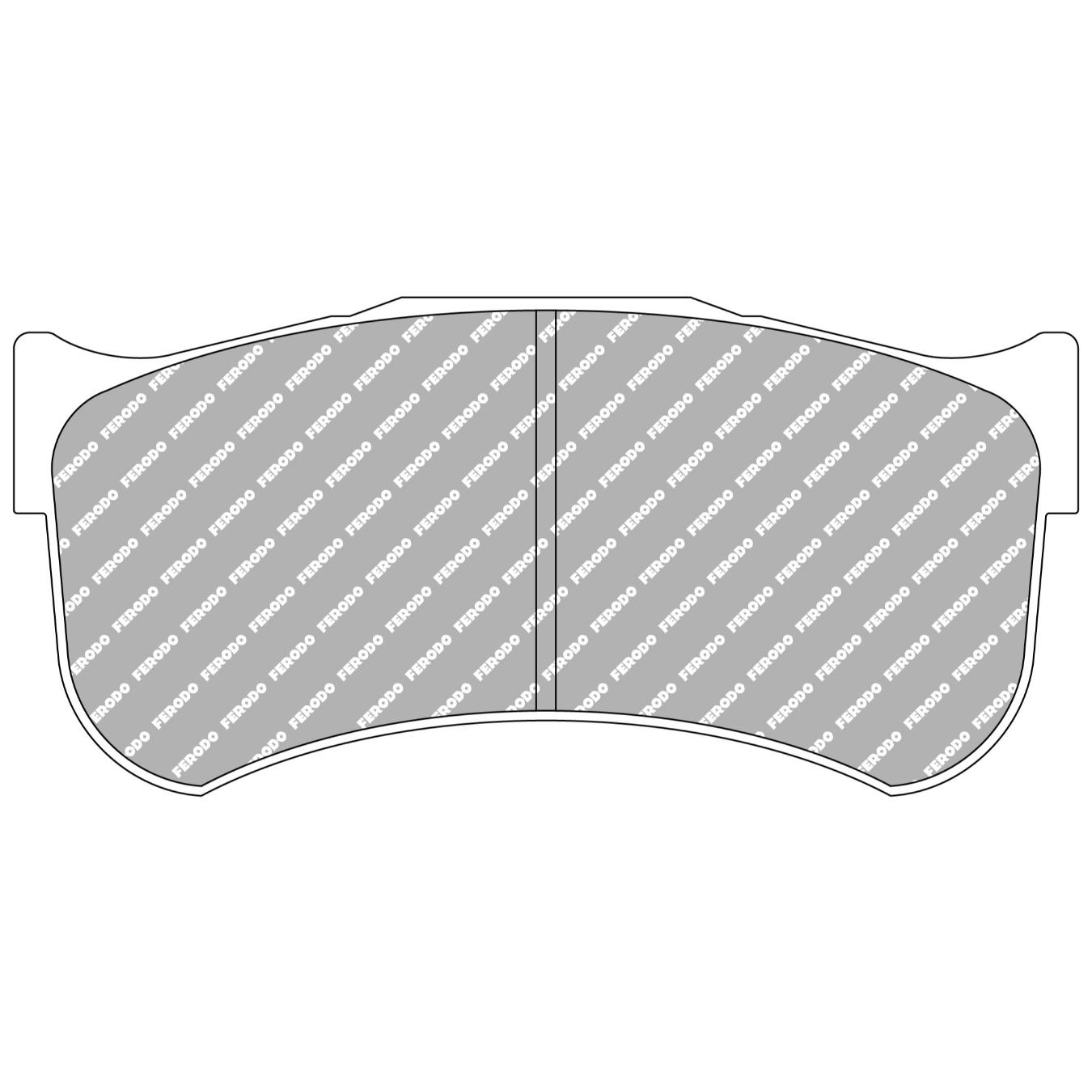 Plaquettes de frein FERODO FRP3128 DS3.12 163.5 x 76 x 25 mm