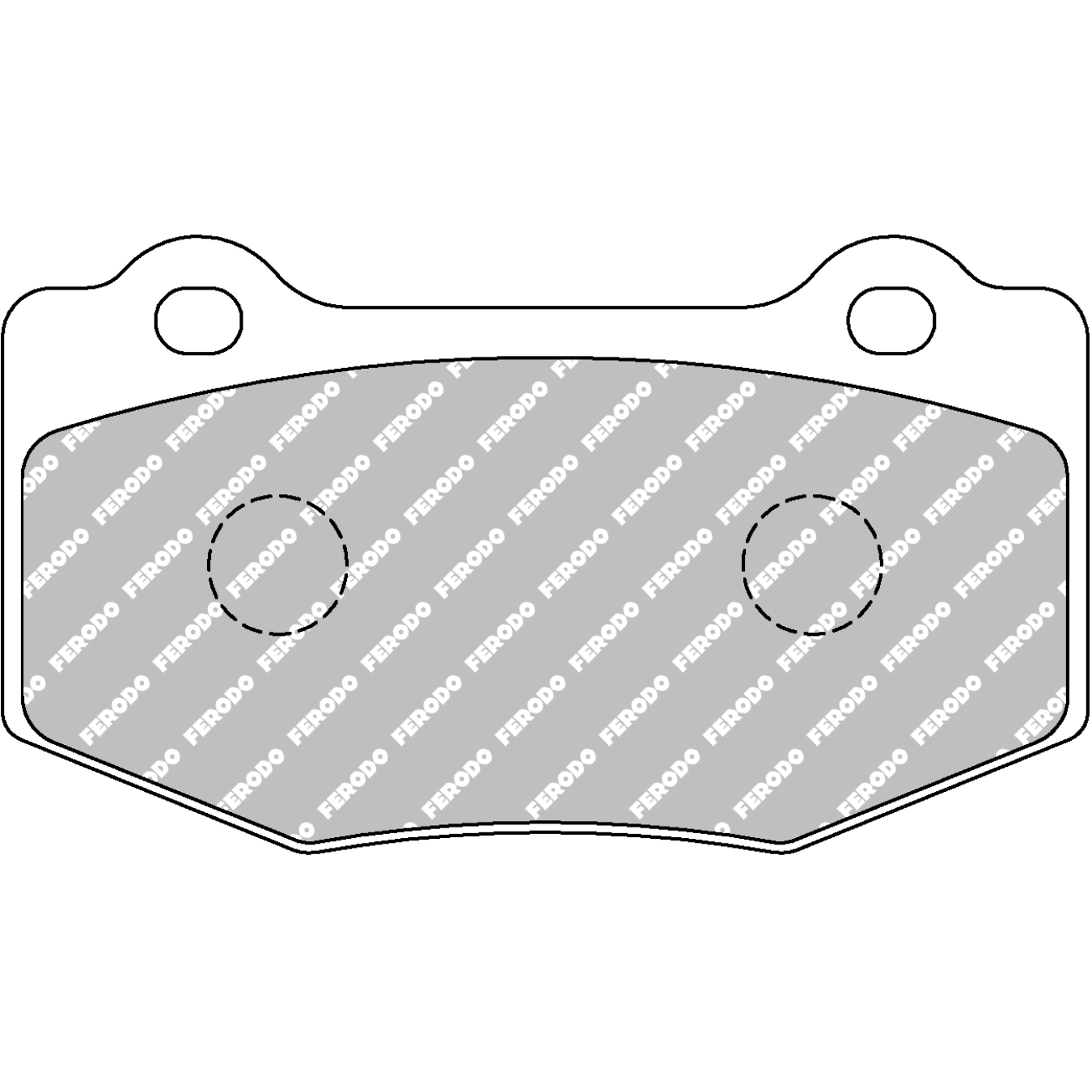 Plaquettes de frein FERODO FRP3137 DS3.12 109,8 mm x 63 mm x 16 mm