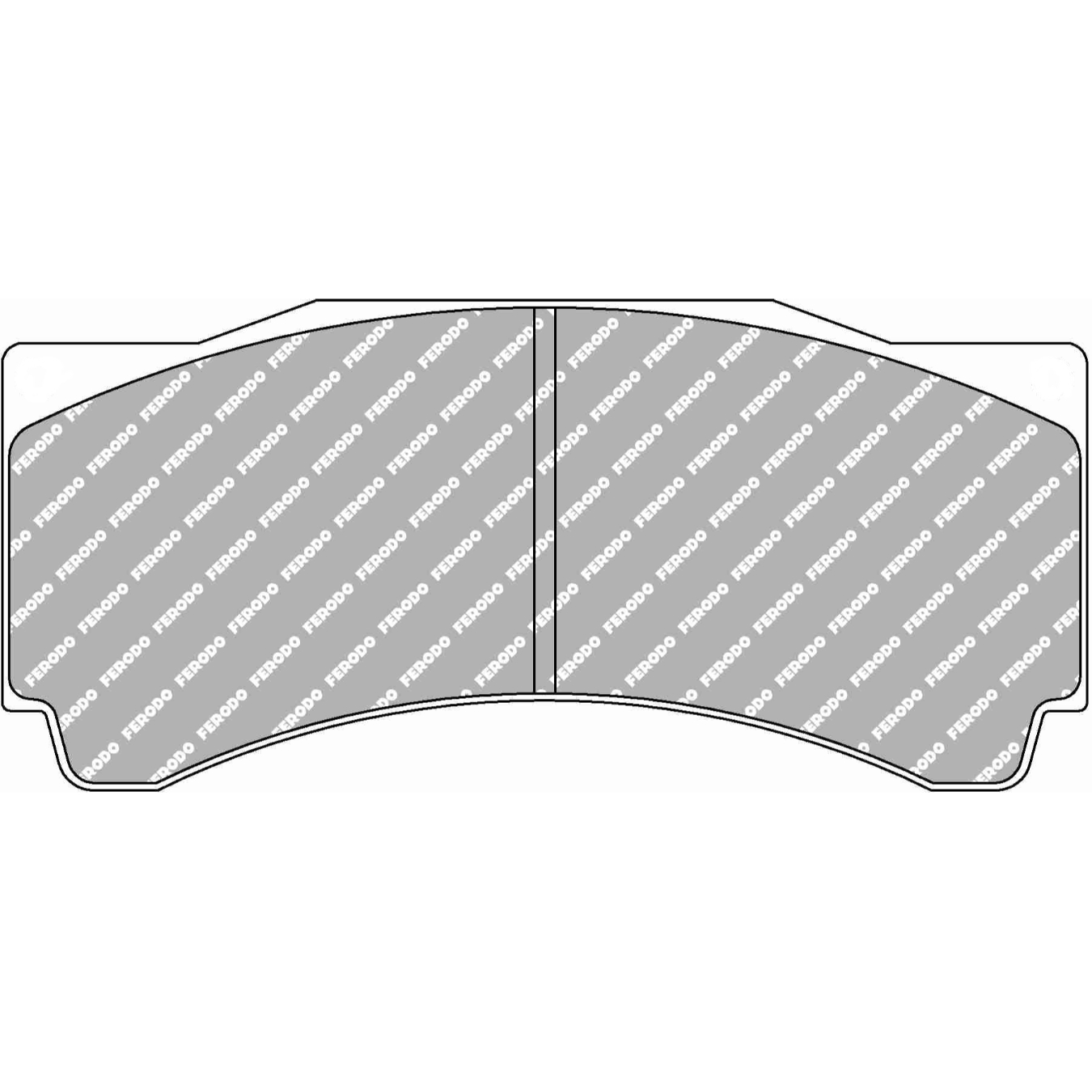 Plaquettes de frein FERODO FRP3144 DS3.12 152,1 mm x 68,9 mm x 18 mm