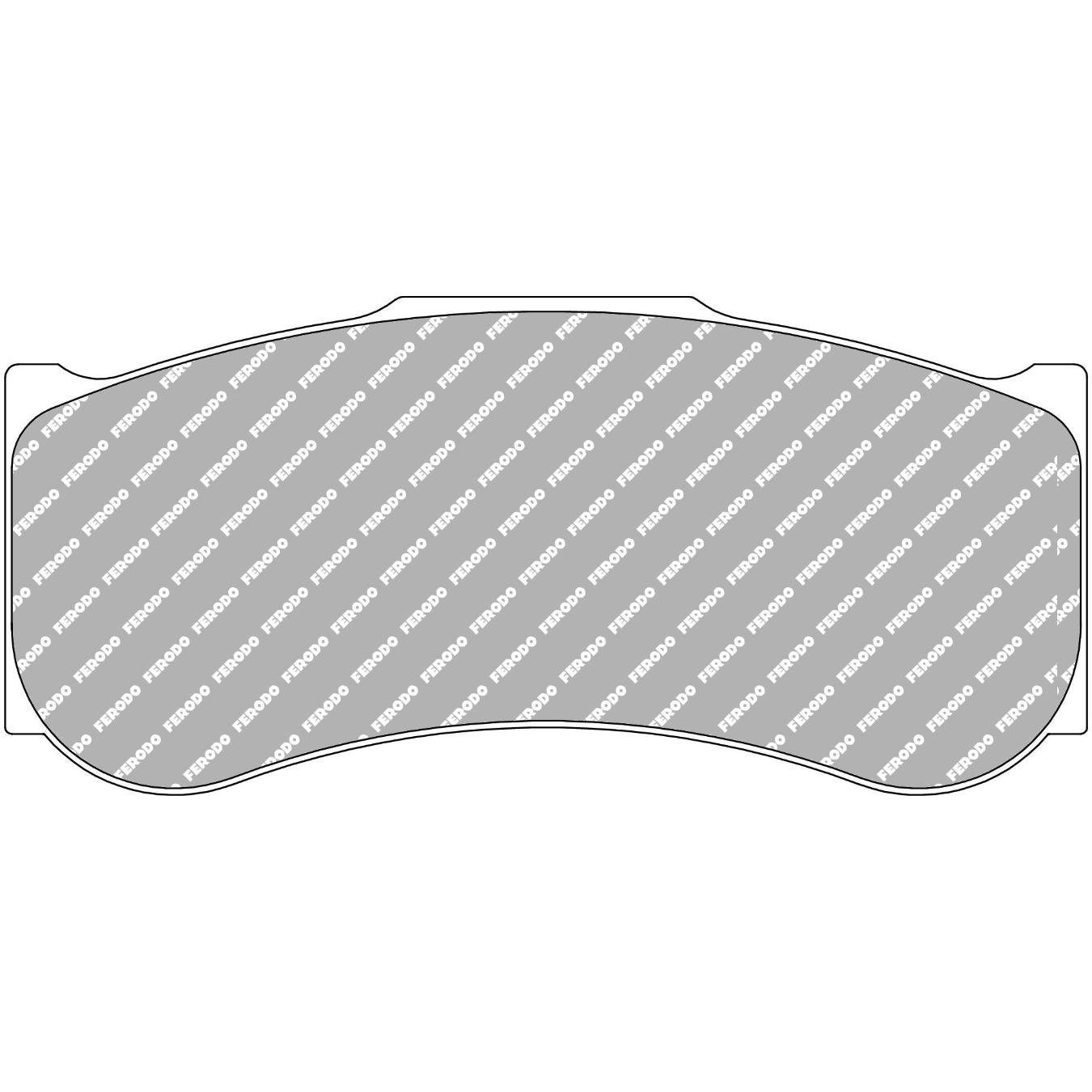 Plaquettes de frein FERODO FRP3150 DS3.12 163.9 x 77.7 x 30 mm