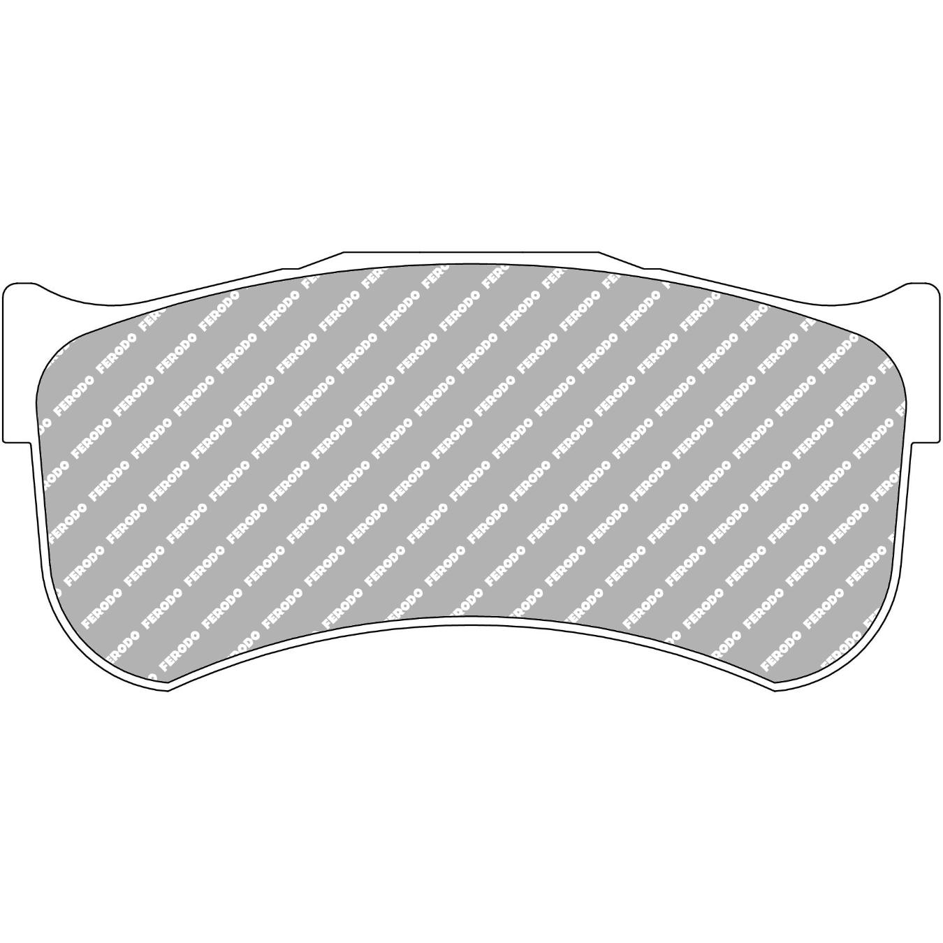 Plaquettes de frein FERODO FRP3153 DS3.12 163.8 x 76.9 x 29 mm