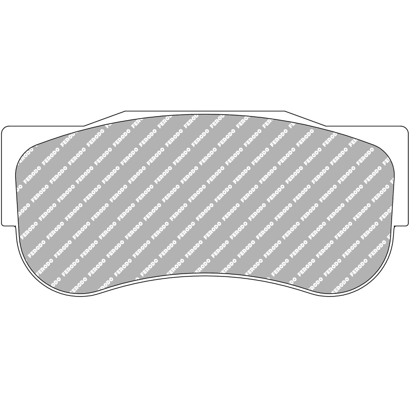 Plaquettes de frein FERODO FRP3155 DS3.12 163.1 x 74.4 x 30 mm