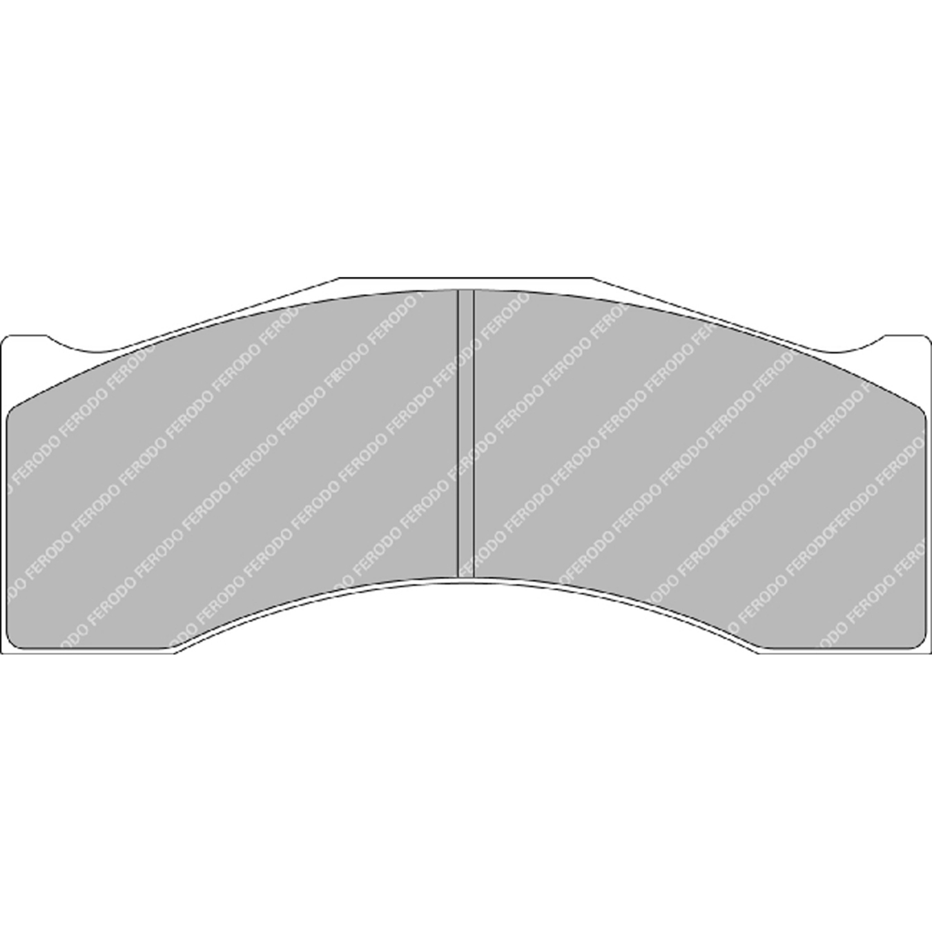 Plaquettes de frein FERODO FRP3157 DS3.12 164 mm x 66 mm x 18 mm