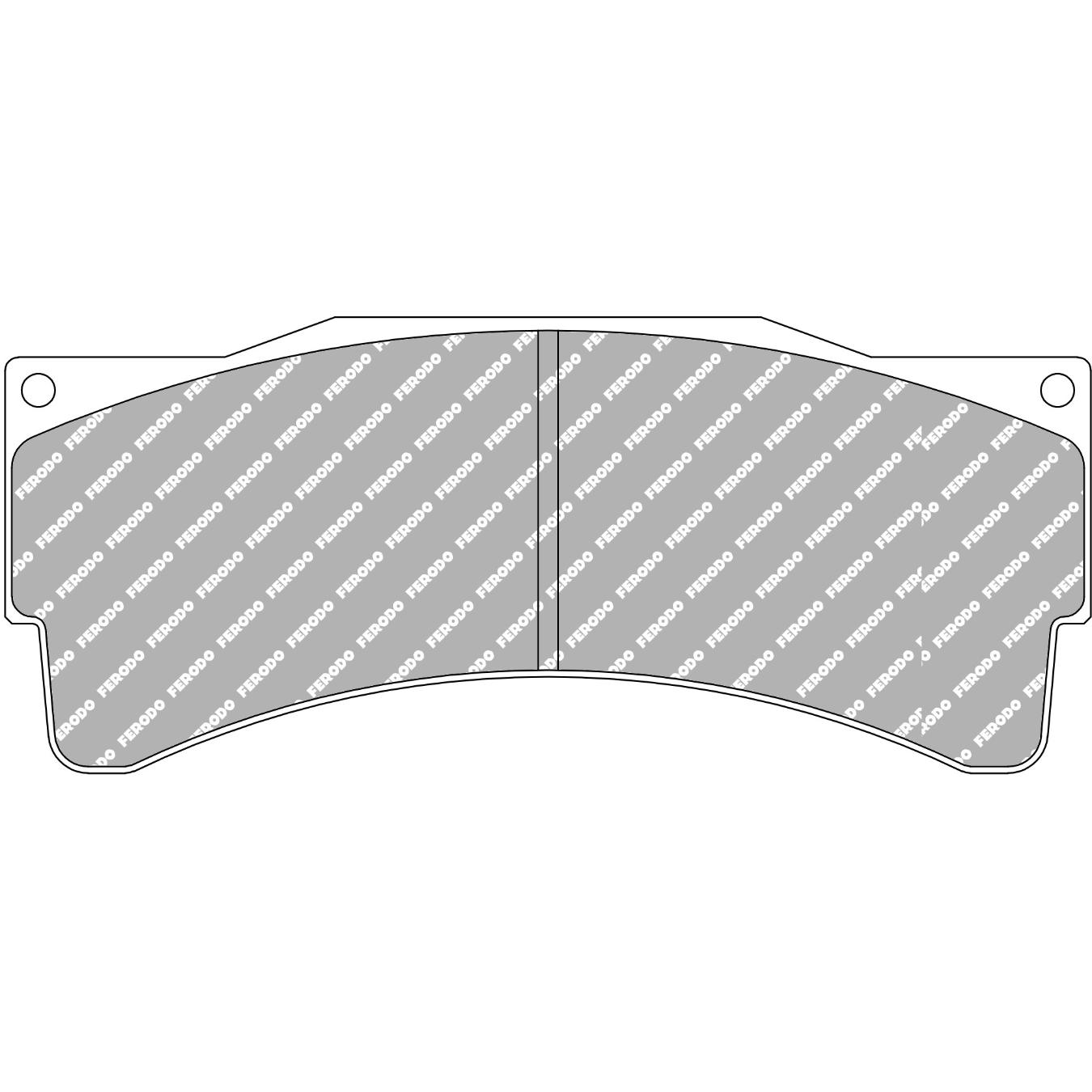 Plaquettes de frein FERODO FRP3159 DS3.12 163.1 x 69 x 25 mm