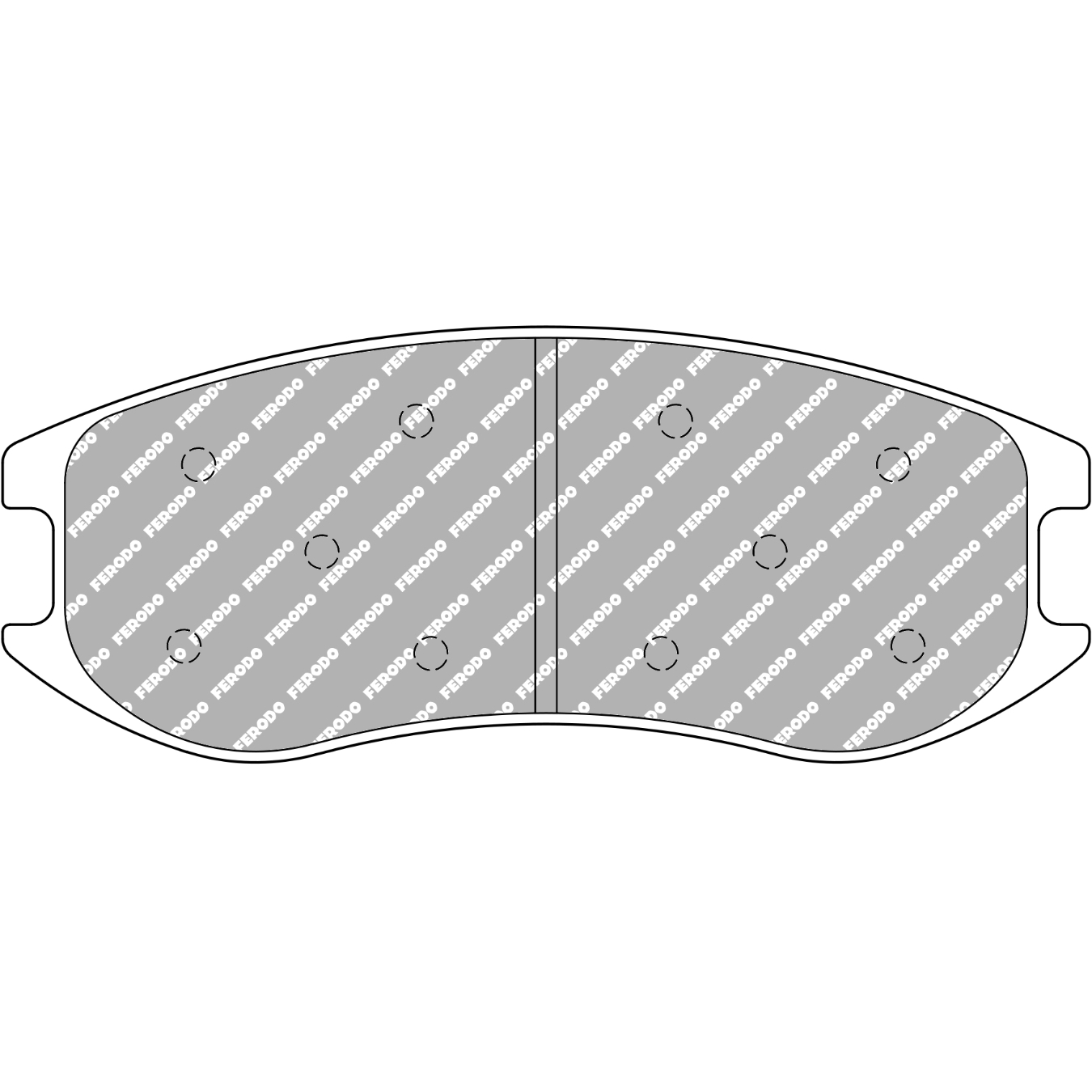 Plaquettes de frein FERODO FRP3160 DS3.12 149 mm x 60 mm x 18 mm