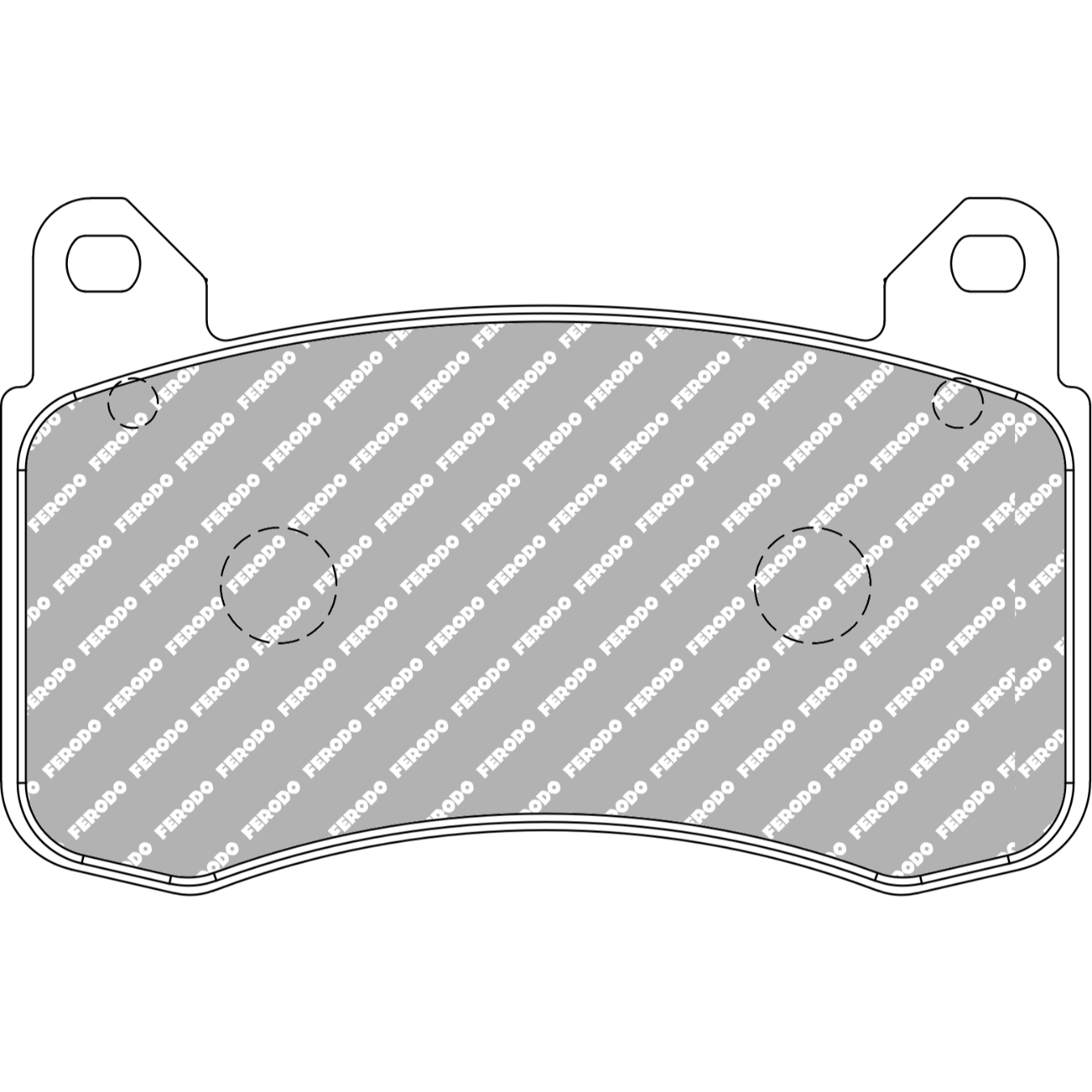 Plaquettes de frein FERODO FRP3161 DS2500 131,9 mm x 84,7 mm x 16,5 mm