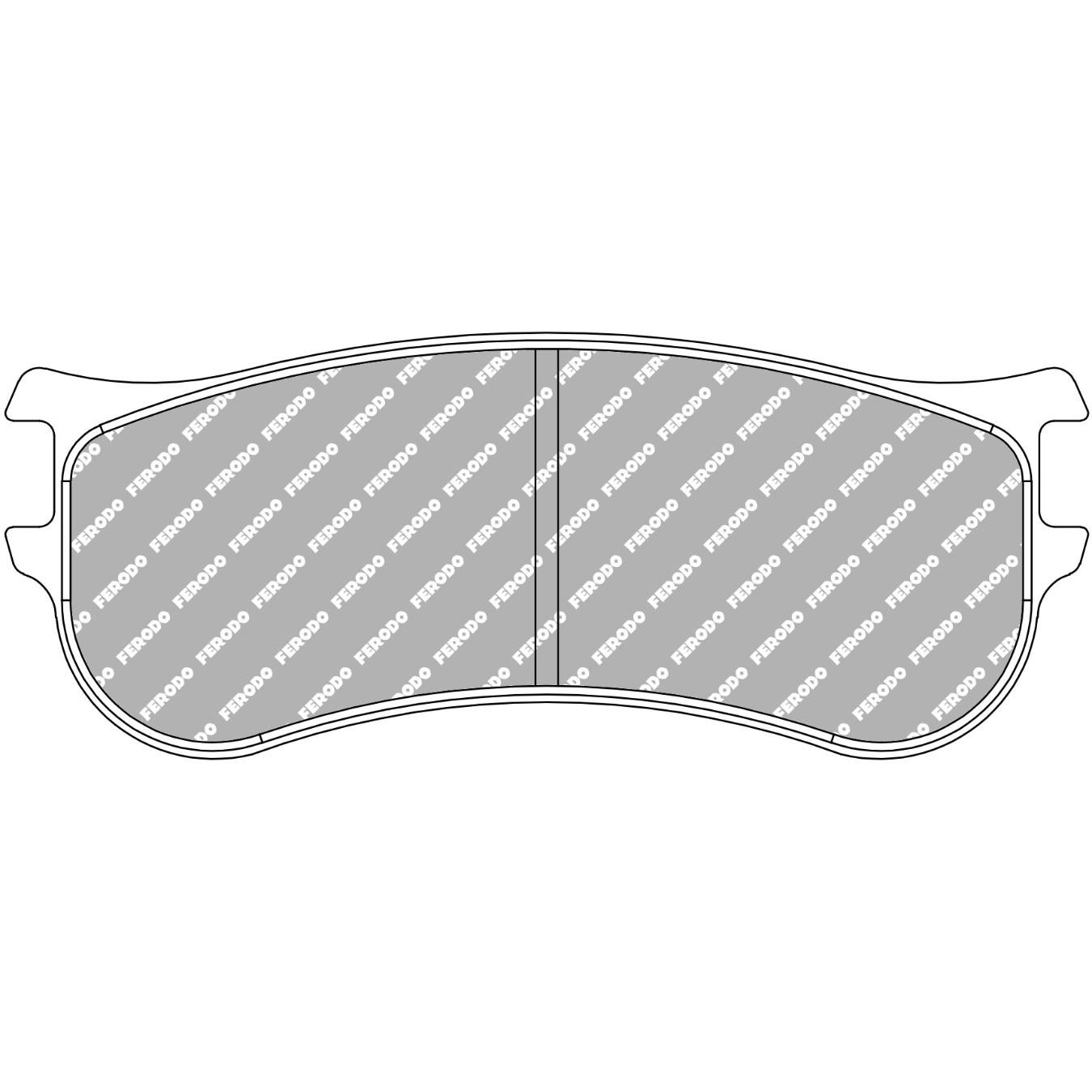 Plaquettes de frein FERODO FRP3163 TL180 143.7 x 56.9 x 16 mm