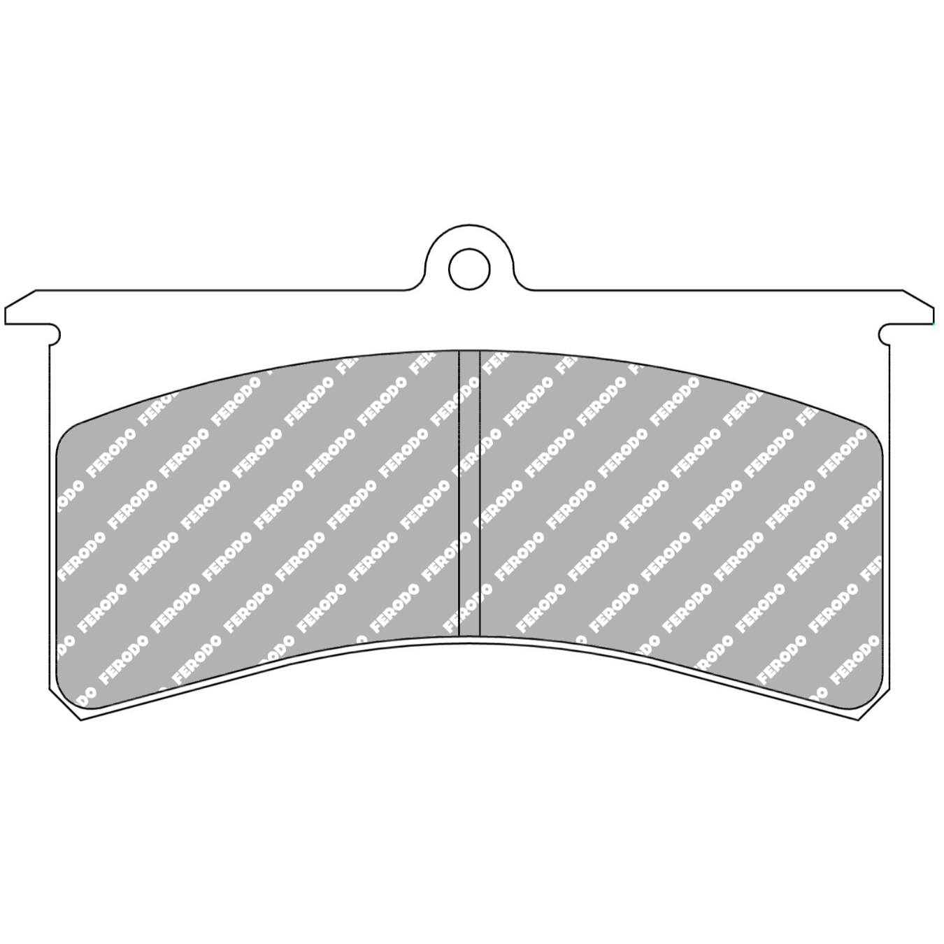 Plaquettes de frein FERODO FRP501 DS2500 133 mm x 71,1 mm x 20 mm