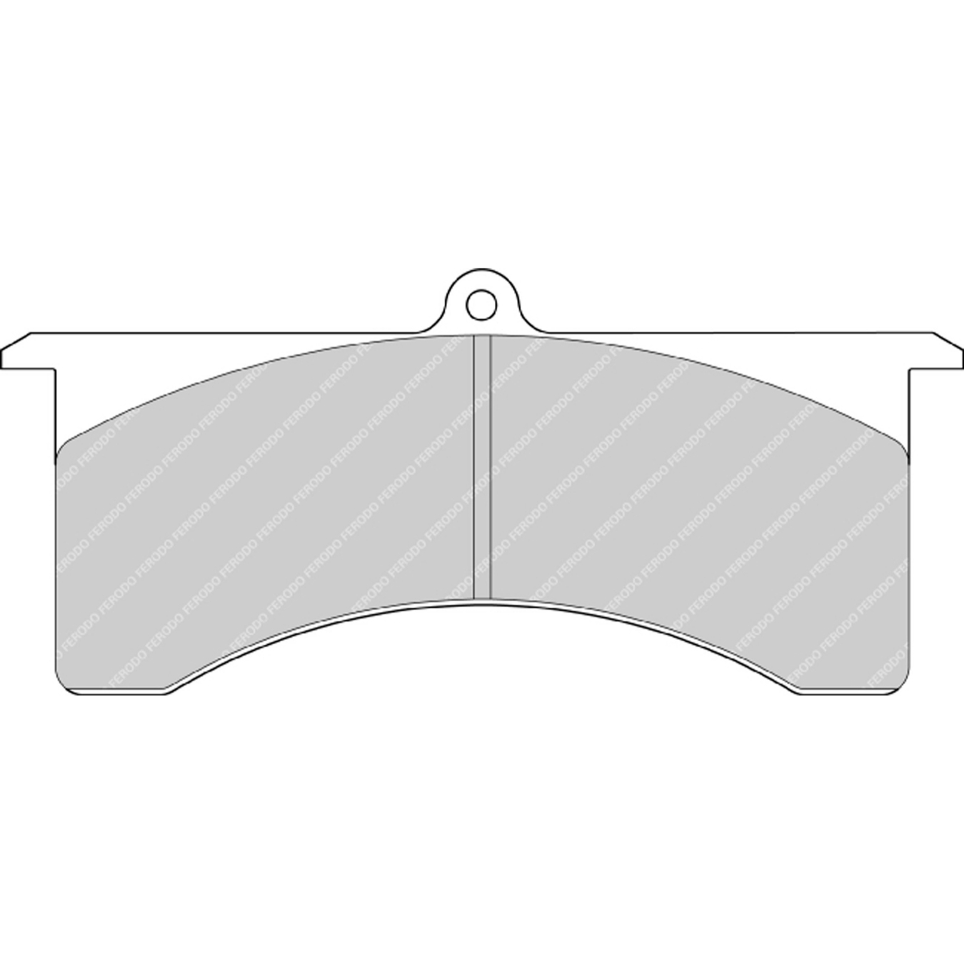 Plaquettes de frein FERODO FRP503 DS3000 171 mm x 75 mm x 20,5 mm