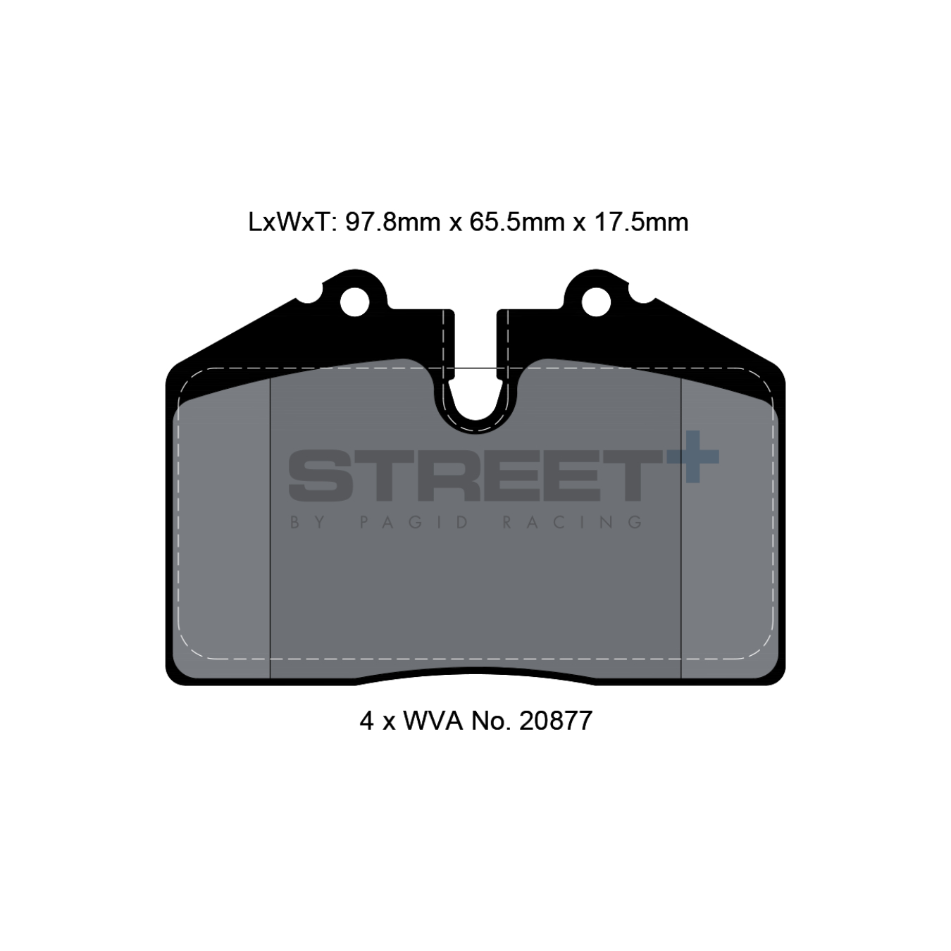 Plaquettes de Frein PAGID STREET Plus T8002