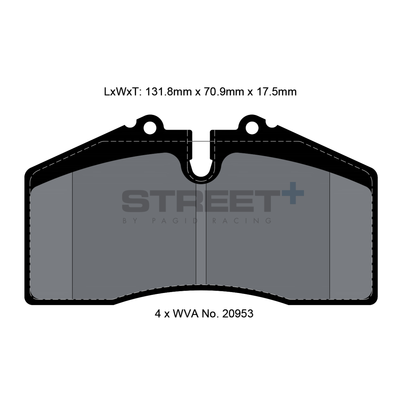 Plaquettes de Frein PAGID STREET Plus T8003