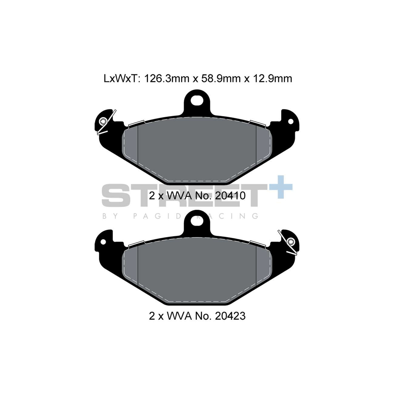 Plaquettes de Frein PAGID STREET Plus T8150