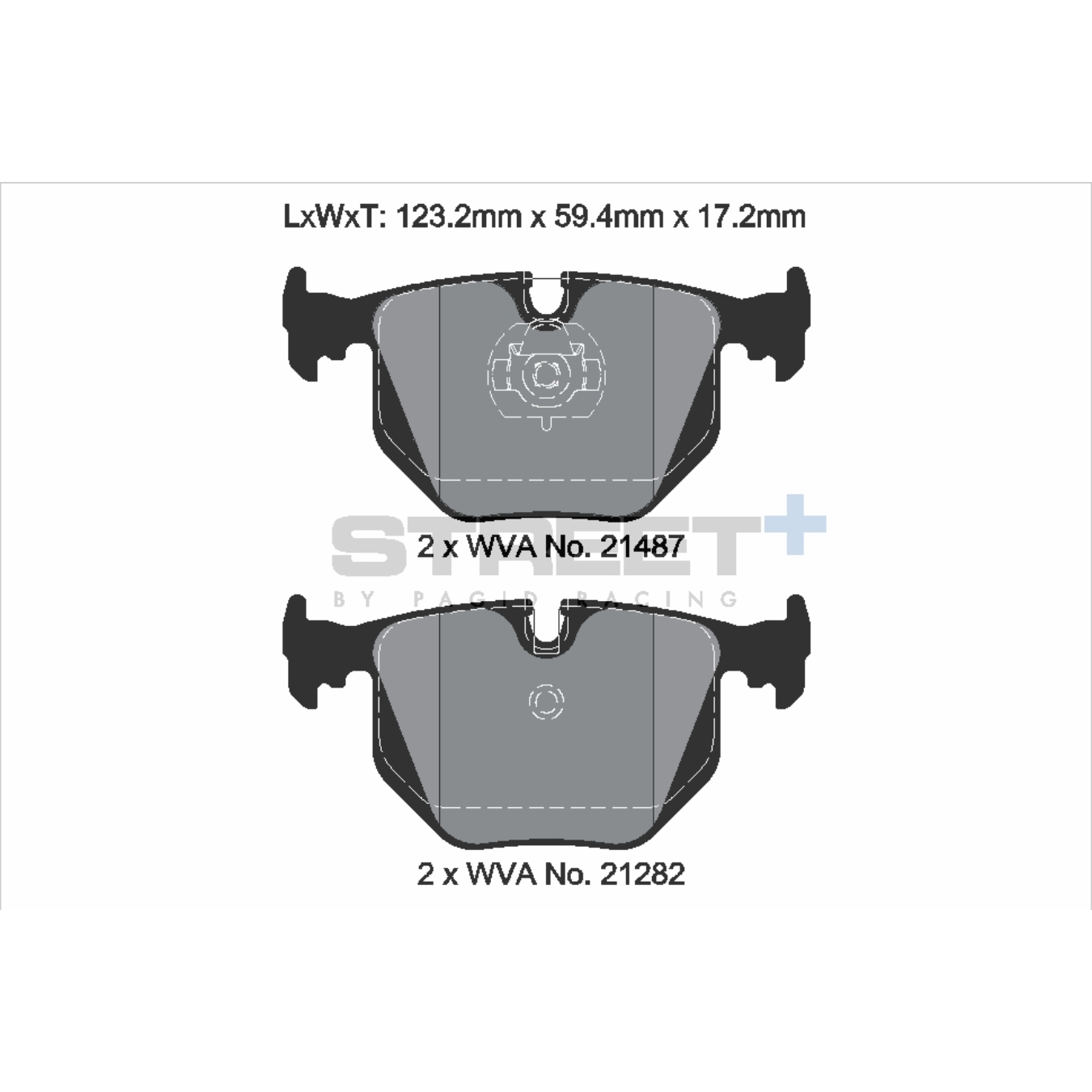 Plaquettes de Frein PAGID STREET Plus T8223