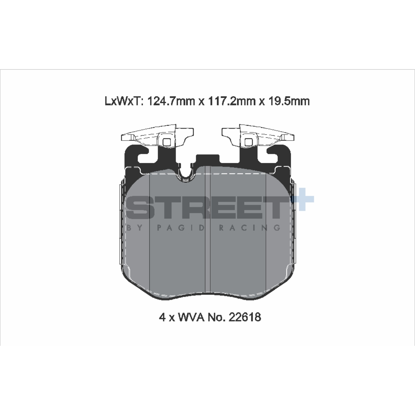 Plaquettes de Frein PAGID STREET Plus T8226