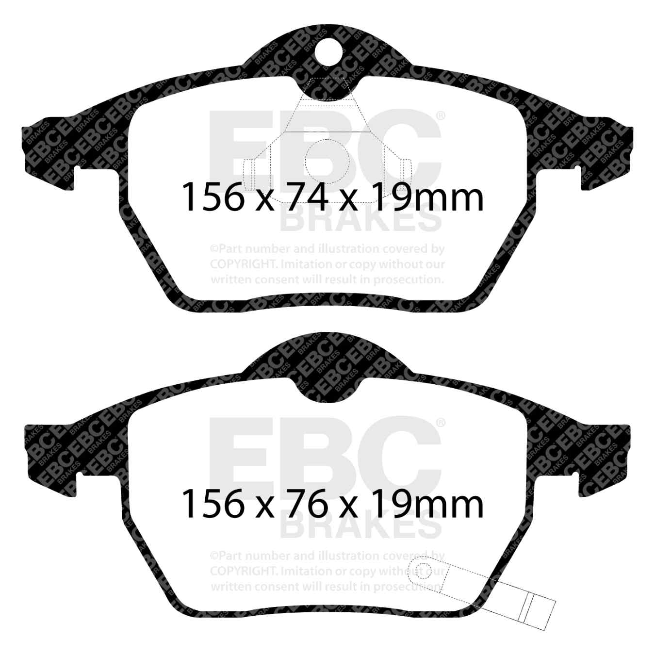 Plaquettes EBC Redstuff DP31443C