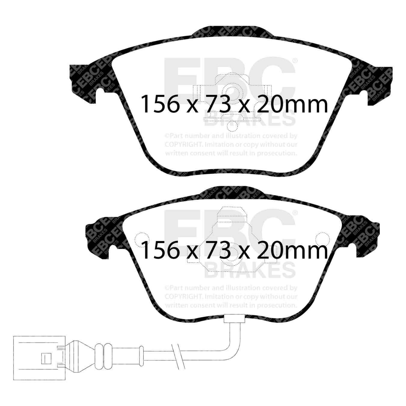 Plaquettes EBC Redstuff DP31594C