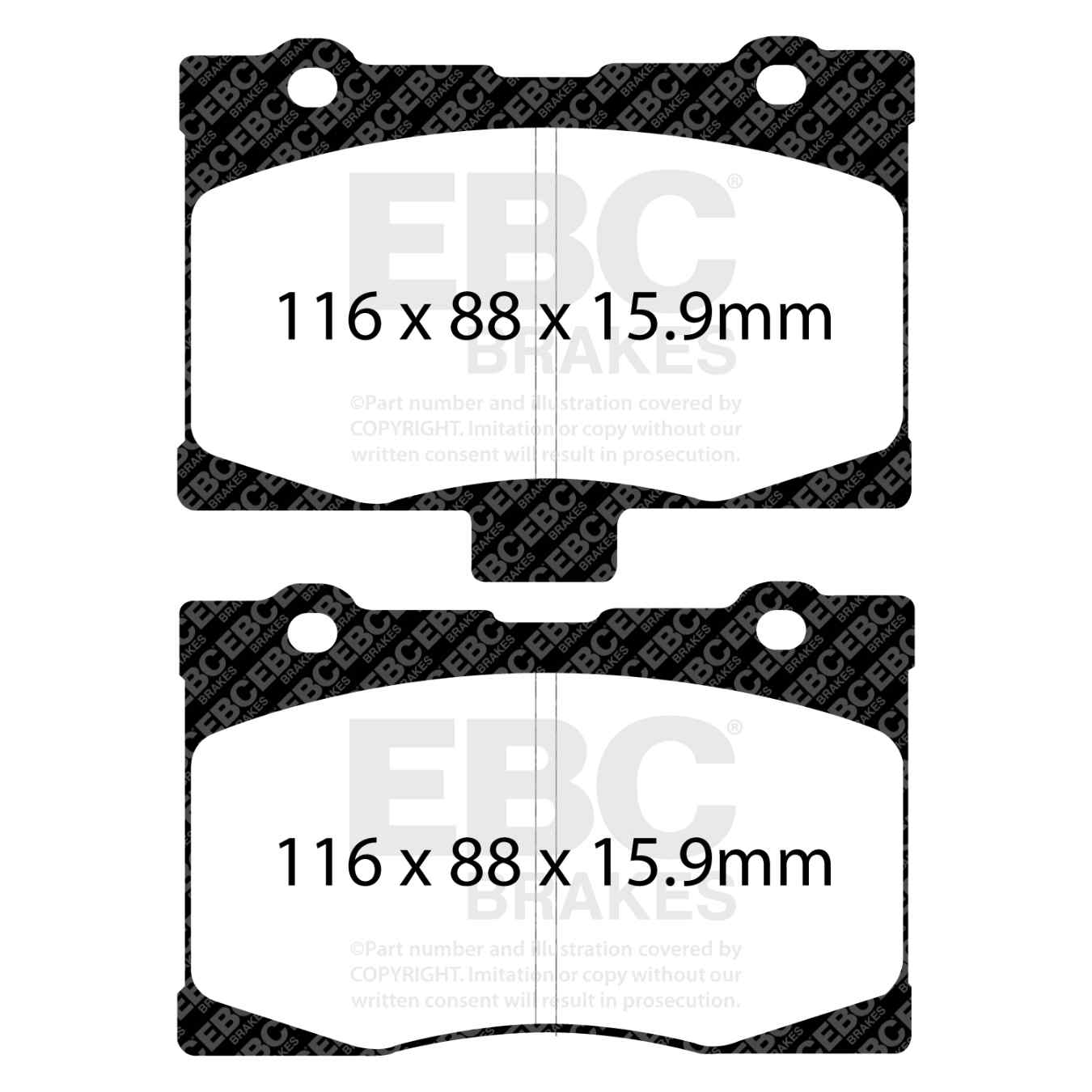 Plaquettes EBC Redstuff DP31735C