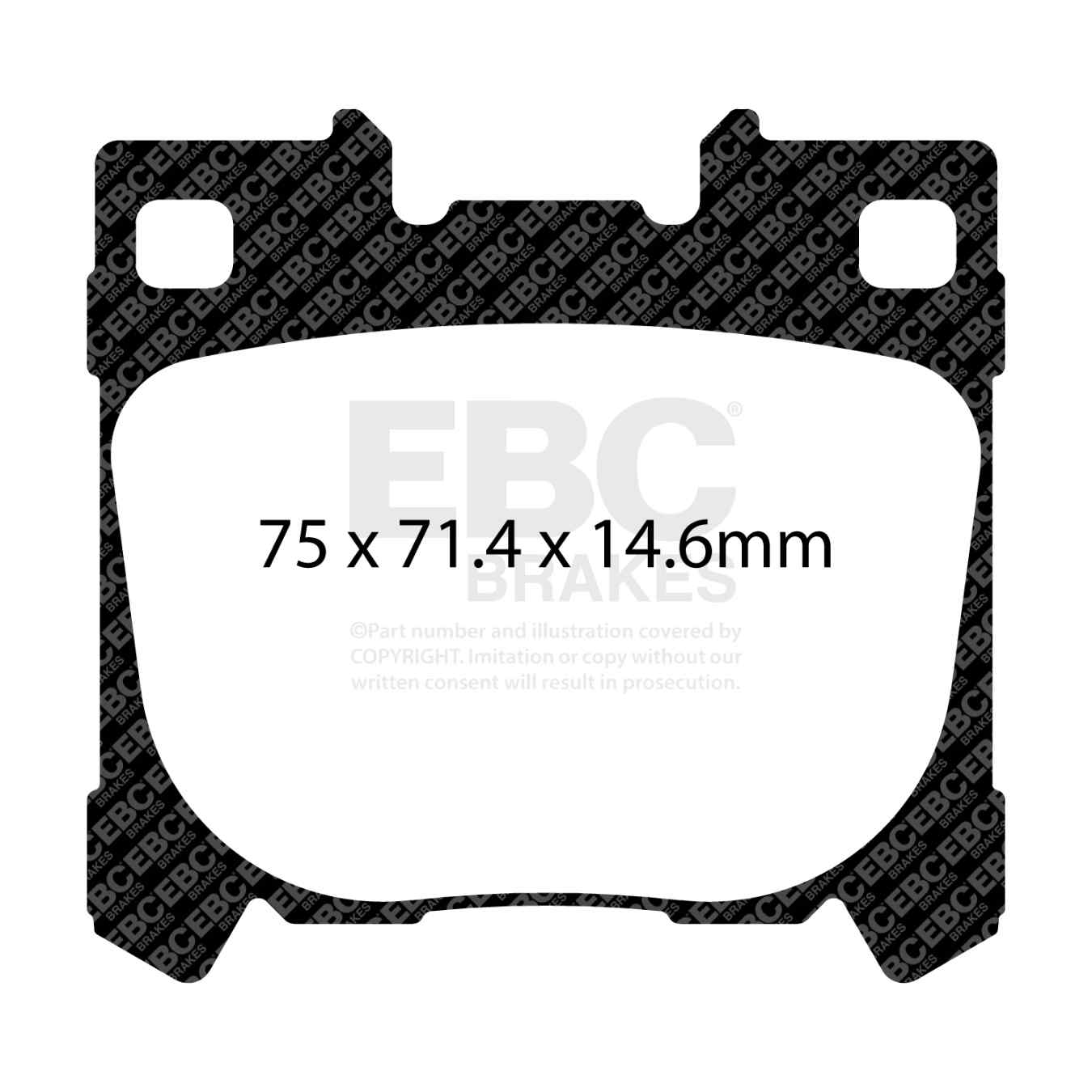 Plaquettes EBC RP-1 DP82431RP1