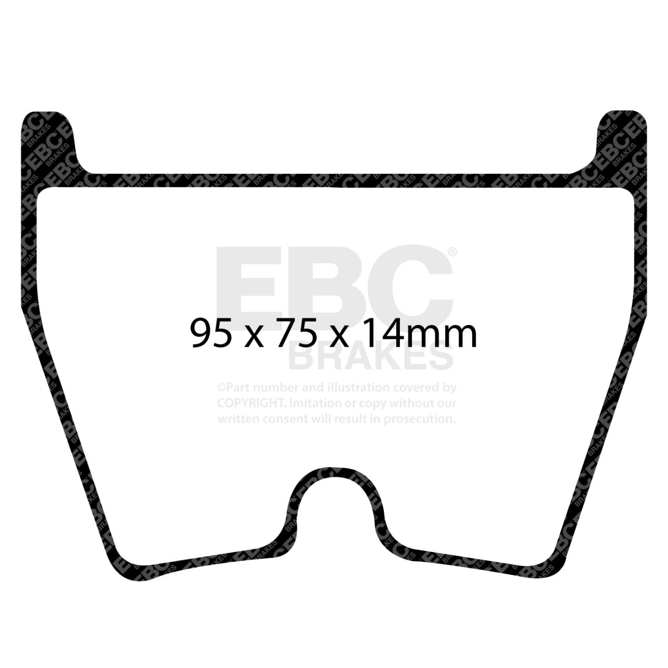 Plaquettes EBC SR11 DP81513.14SR11